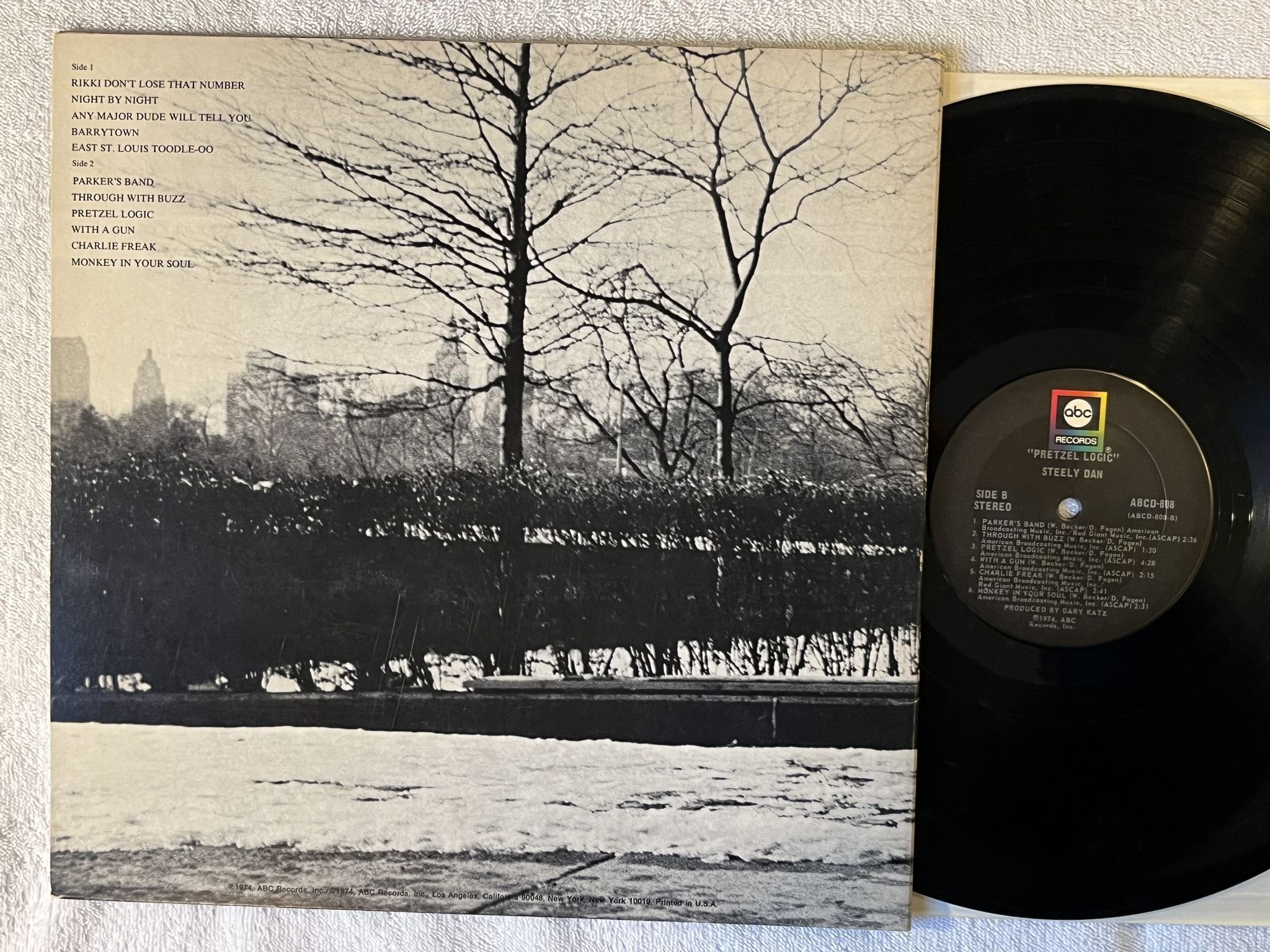 Omslagsbild för skivan STEELY DAN pretzel logic LP -74 US ABC ABCD 808