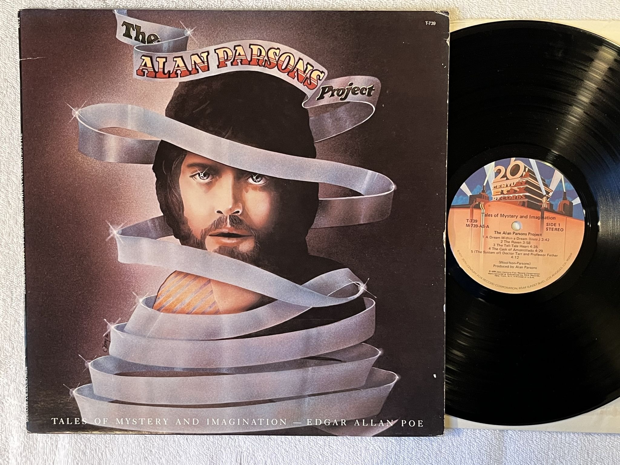 Omslagsbild för skivan THE ALAN PARSON PROJECT tales of mystery and imagination LP -76 US 20TH CENTURY