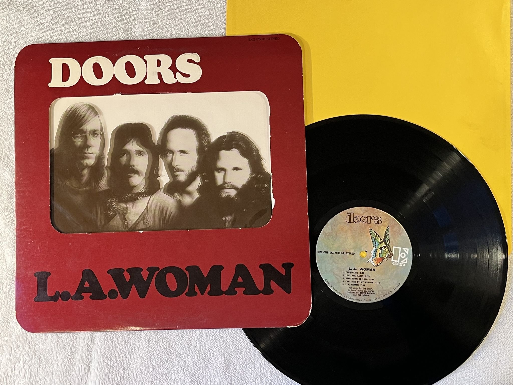 Omslagsbild för skivan THE DOORS L.A. Woman LP -71 US ELEKTRA EKS-75011