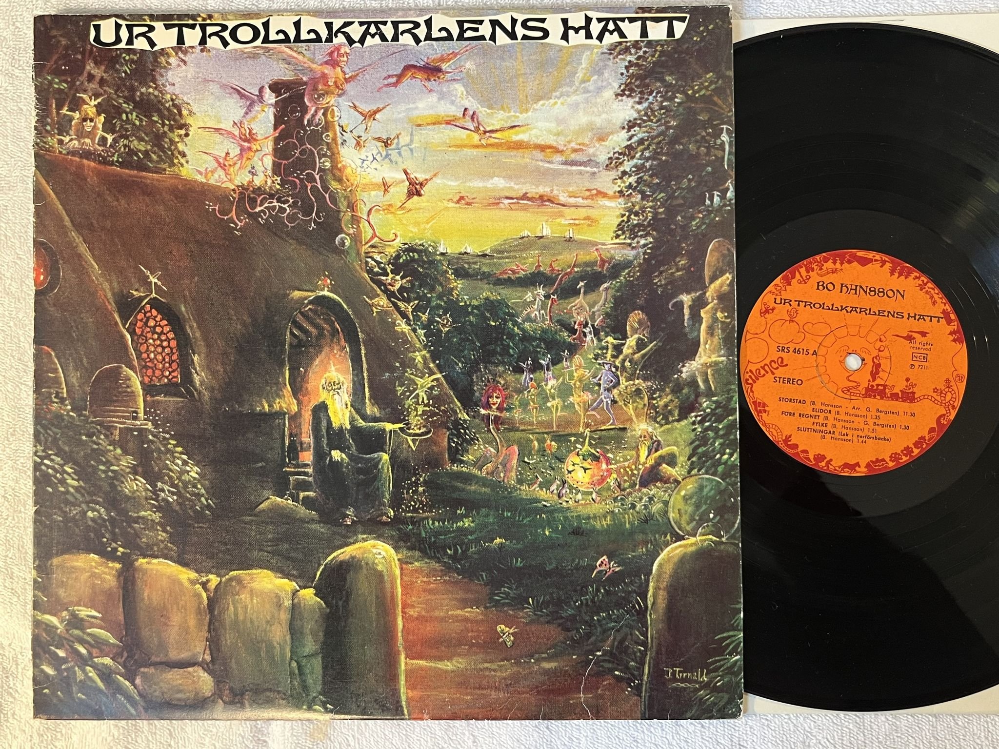 Omslagsbild för skivan BO HANSSON ur trollkarlens hatt LP -72 Swe SILENCE SRS 4615