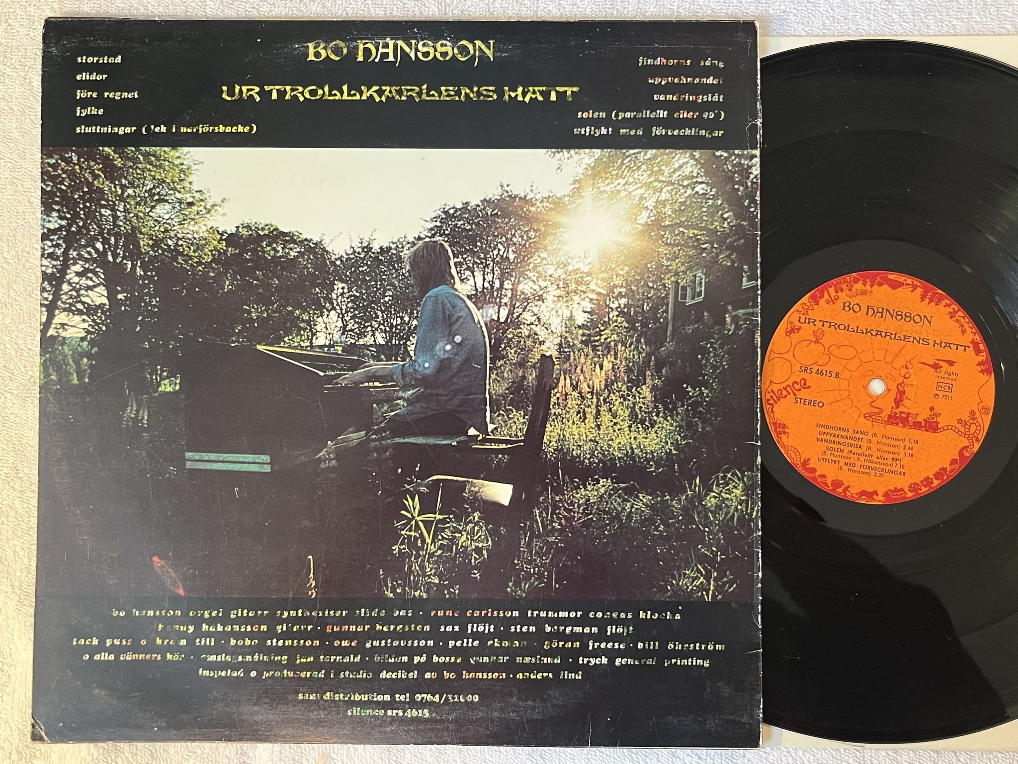 Omslagsbild för skivan BO HANSSON ur trollkarlens hatt LP -72 Swe SILENCE SRS 4615