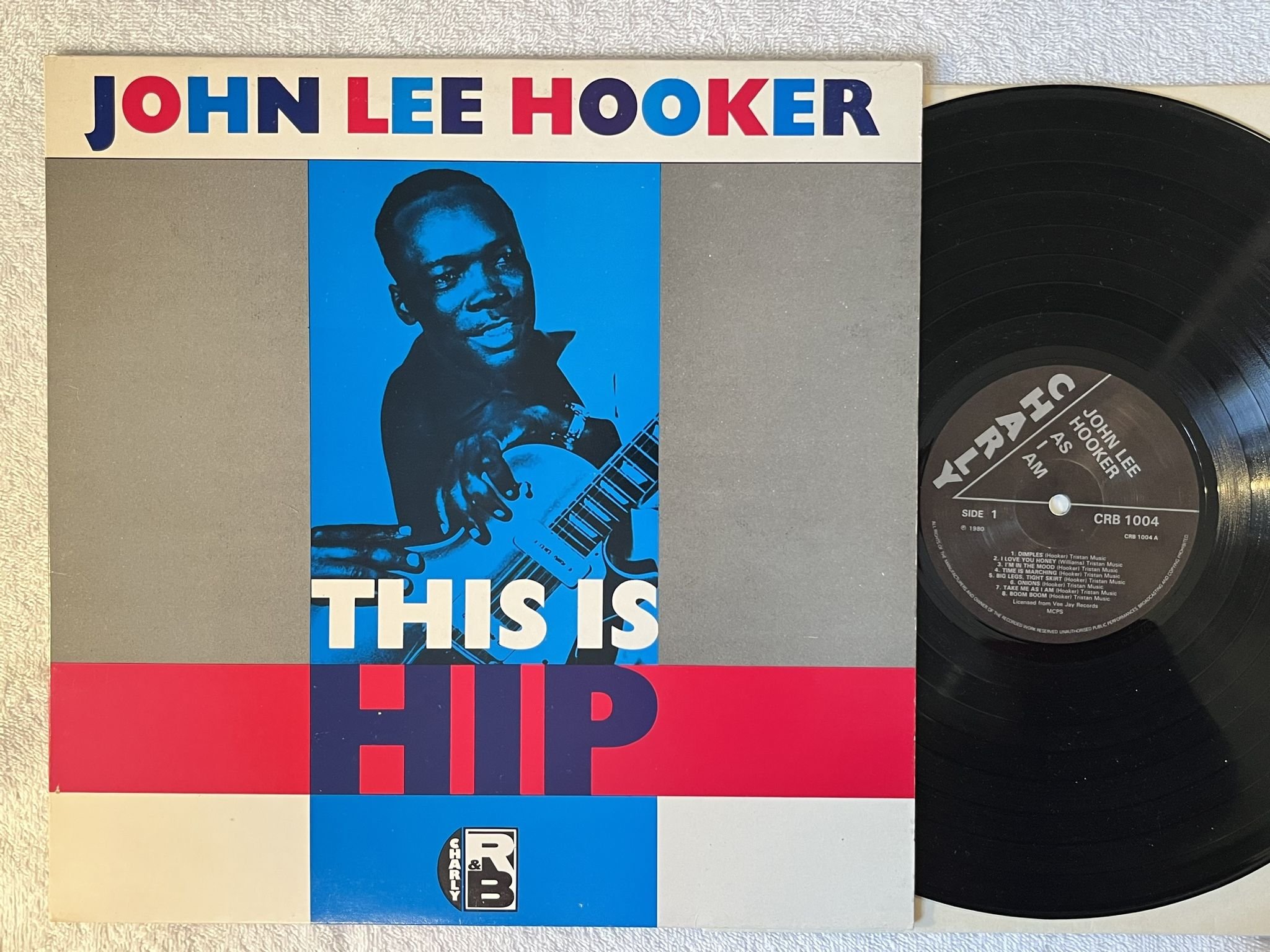 Omslagsbild för skivan JOHN LEE HOOKER This Is Hip LP -80 UK cHARLT R&B - CRB 1004