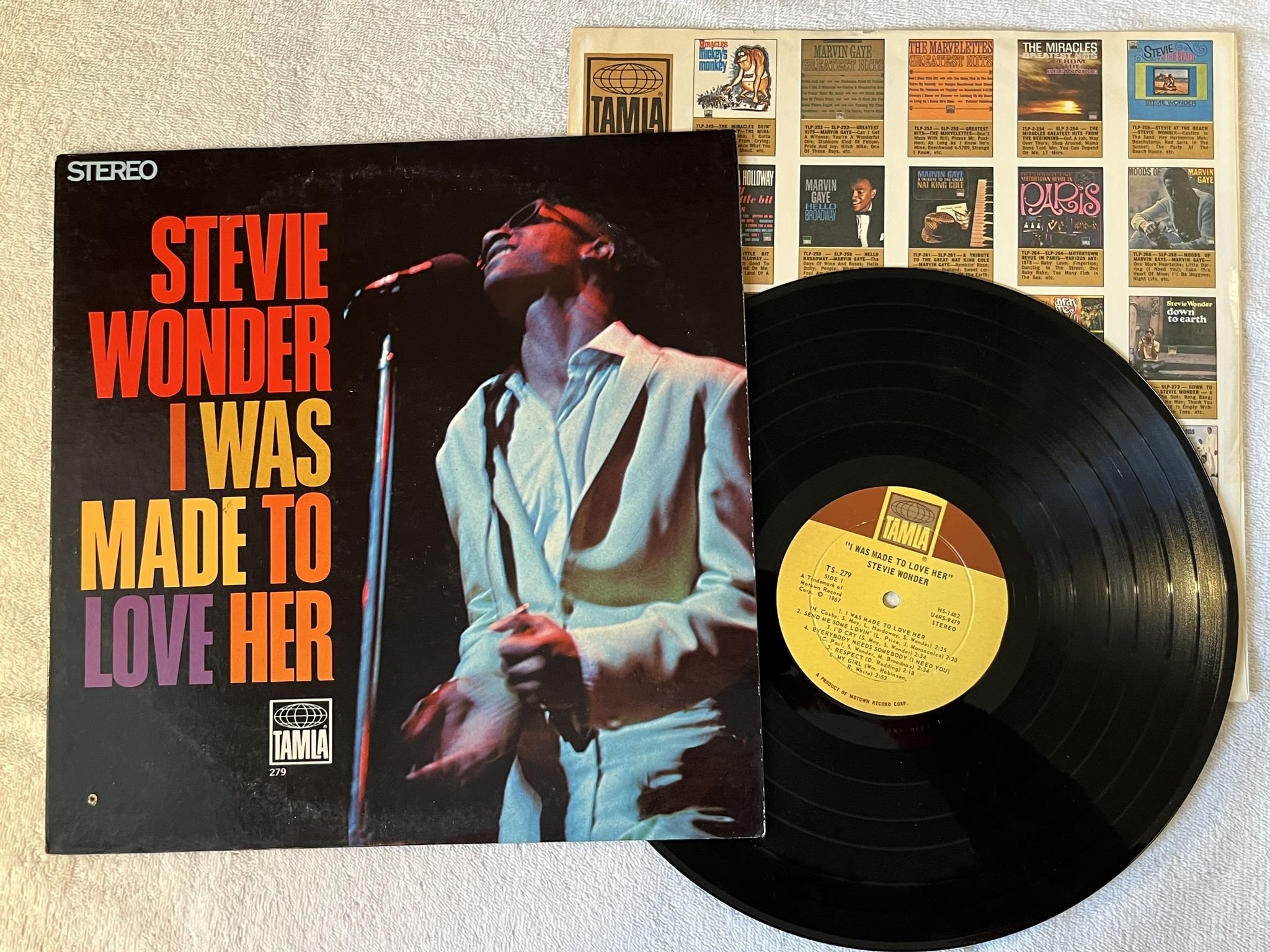 Omslagsbild för skivan STEVIE WONDER I was made to love her LP -67 US TAMLA TS-279