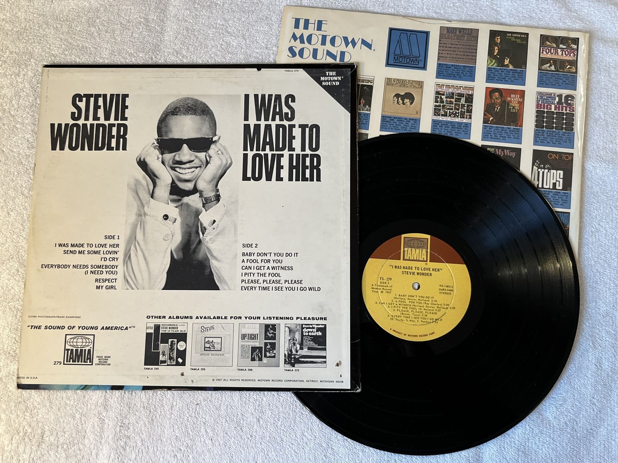 Omslagsbild för skivan STEVIE WONDER I was made to love her LP -67 US TAMLA TS-279