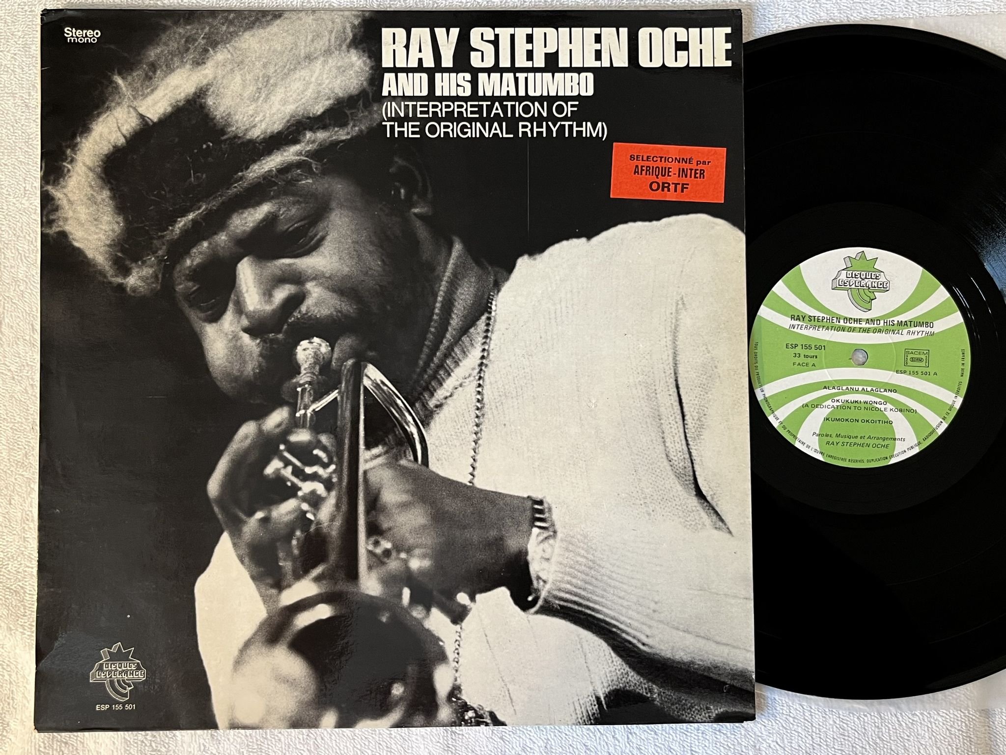 Omslagsbild för skivan RAY STEPHEN OCHE & HIS MATUMBO Interpretation Of The OG Rhythm LP -74 Jazz-Funk