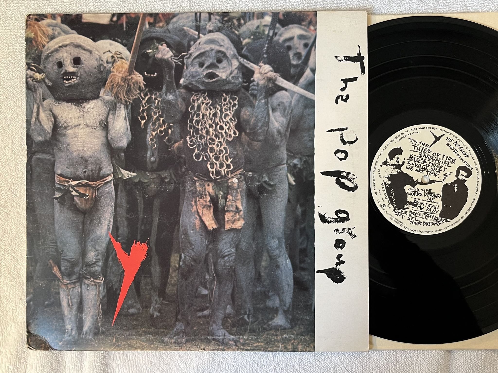 Omslagsbild för skivan THE POP GROUP Y LP -79 UK RADAR RAD 20