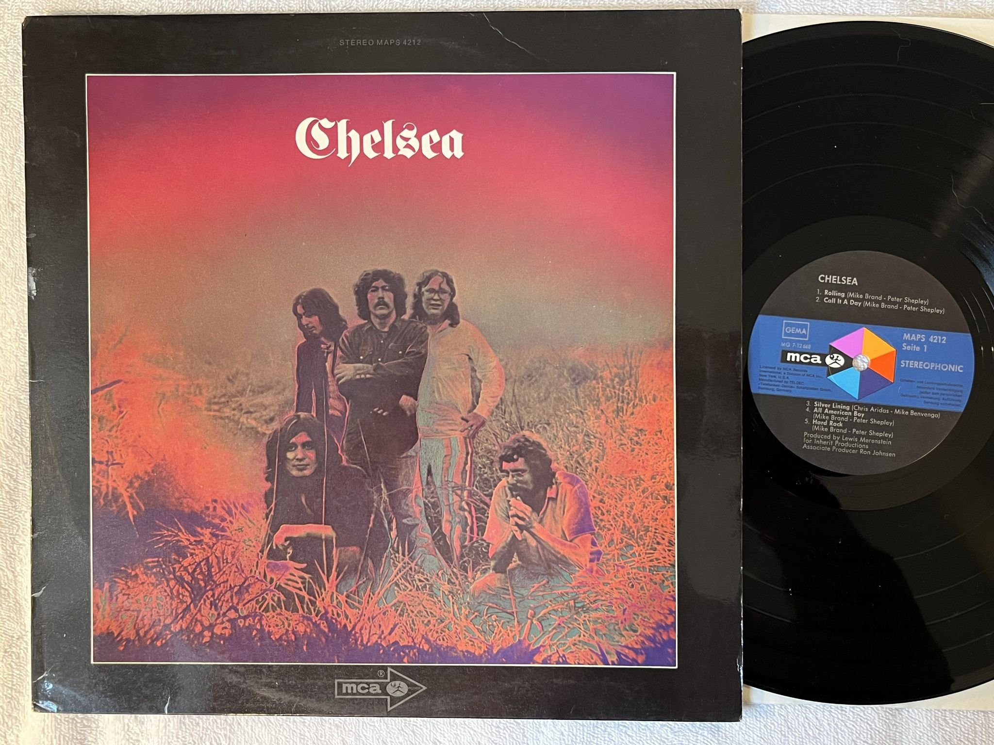 Omslagsbild för skivan CHELSEA s/t LP -70 Ger MCA MAPS 4212 *** RARE ***
