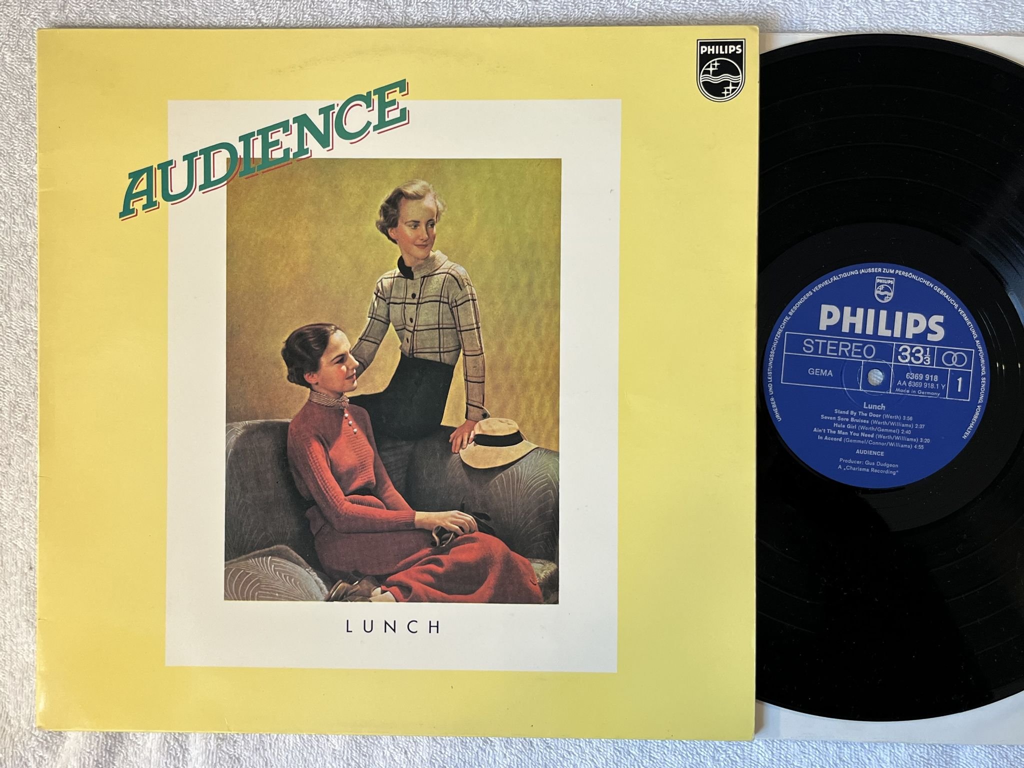 Omslagsbild för skivan AUDIENCE lunch LP Ger PHILIPS 6369918