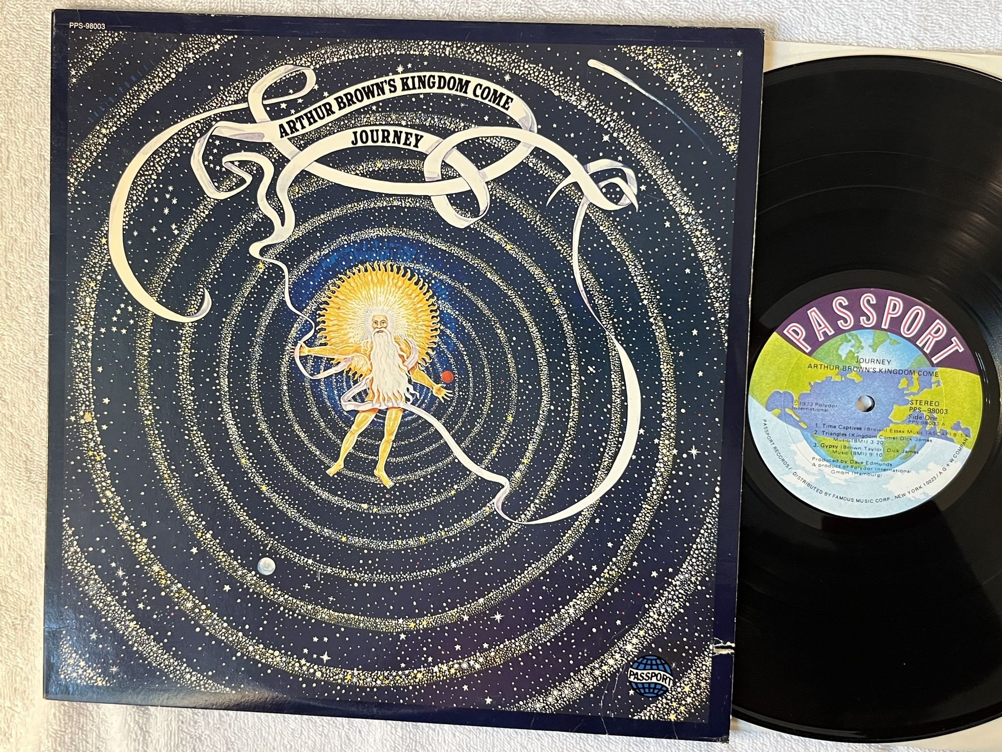 Omslagsbild för skivan ARTHUR BROWN'S KINGDOM COME Journey LP -74 US PASSPORT PPS 98003
