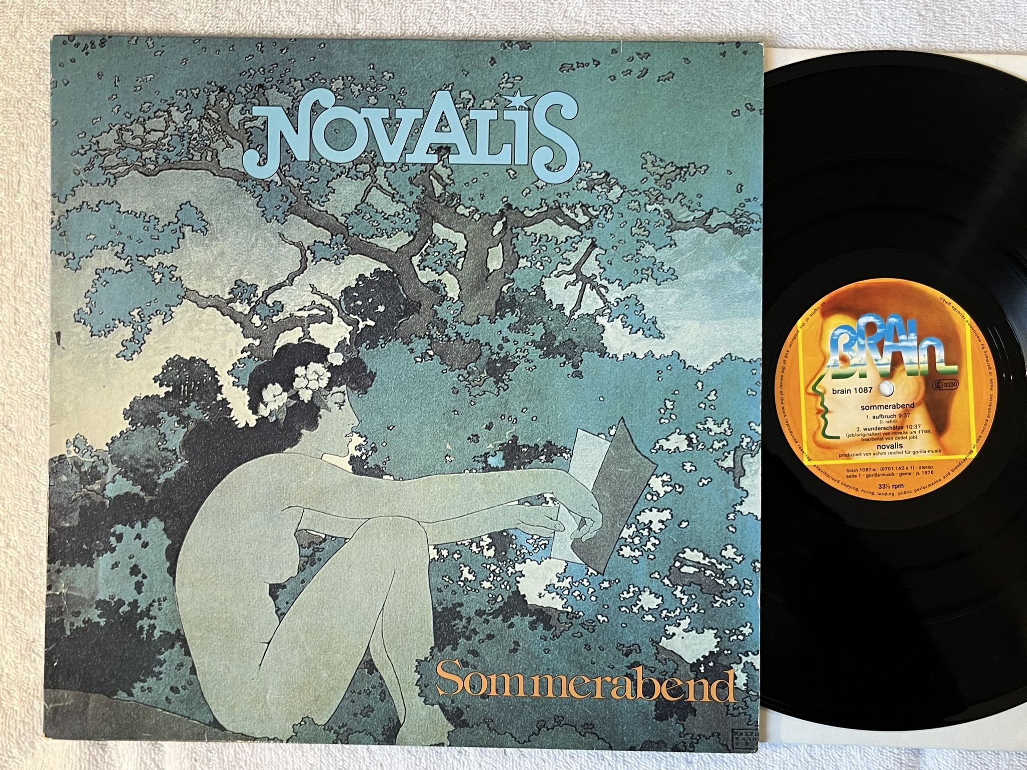 Omslagsbild för skivan NOVALIS Sommerabend LP re Ger BRAIN 1087 *** KRAUT / PROG ***