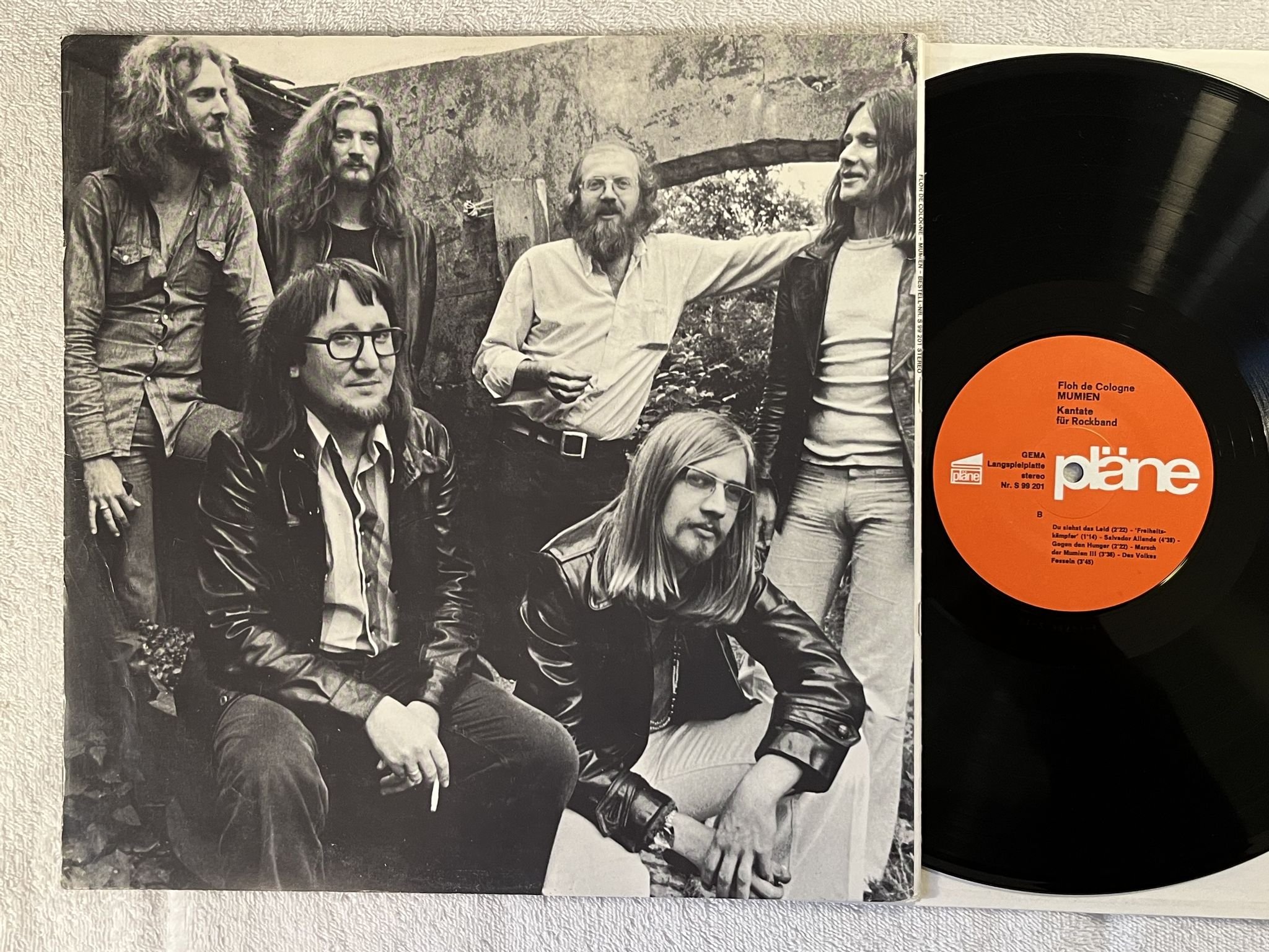 Omslagsbild för skivan FLOH DE COLOGNE mumien LP -75 Ger PLÄNE S 99201 *** KRAUTROCK ***