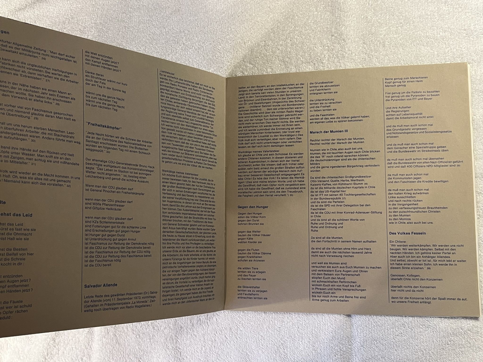 Omslagsbild för skivan FLOH DE COLOGNE mumien LP -75 Ger PLÄNE S 99201 *** KRAUTROCK ***