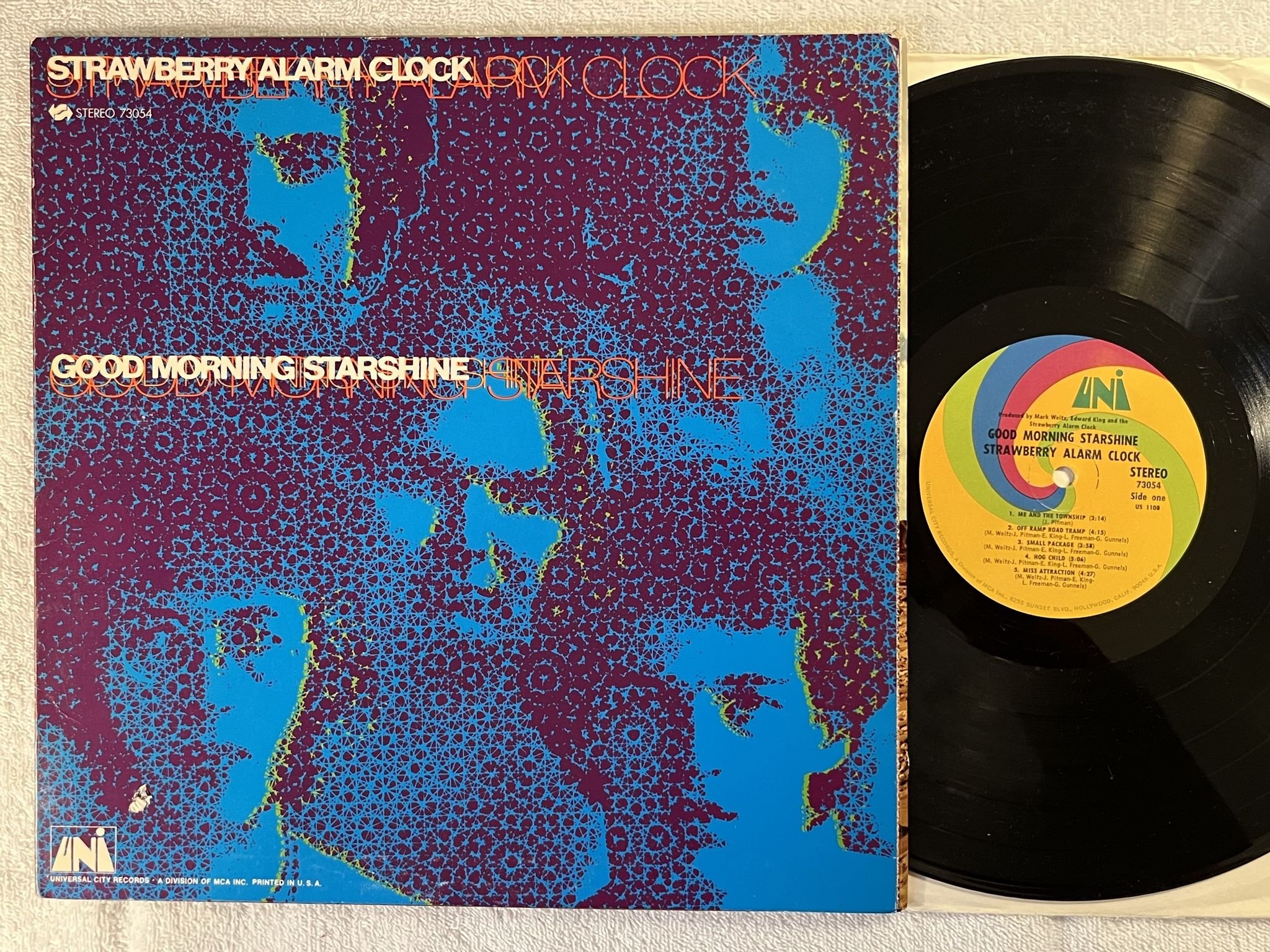 Omslagsbild för skivan STRAWBERRY ALARM CLOCK Good Morning Starshine LP -69 US UNI 73054 ** PSYCH **