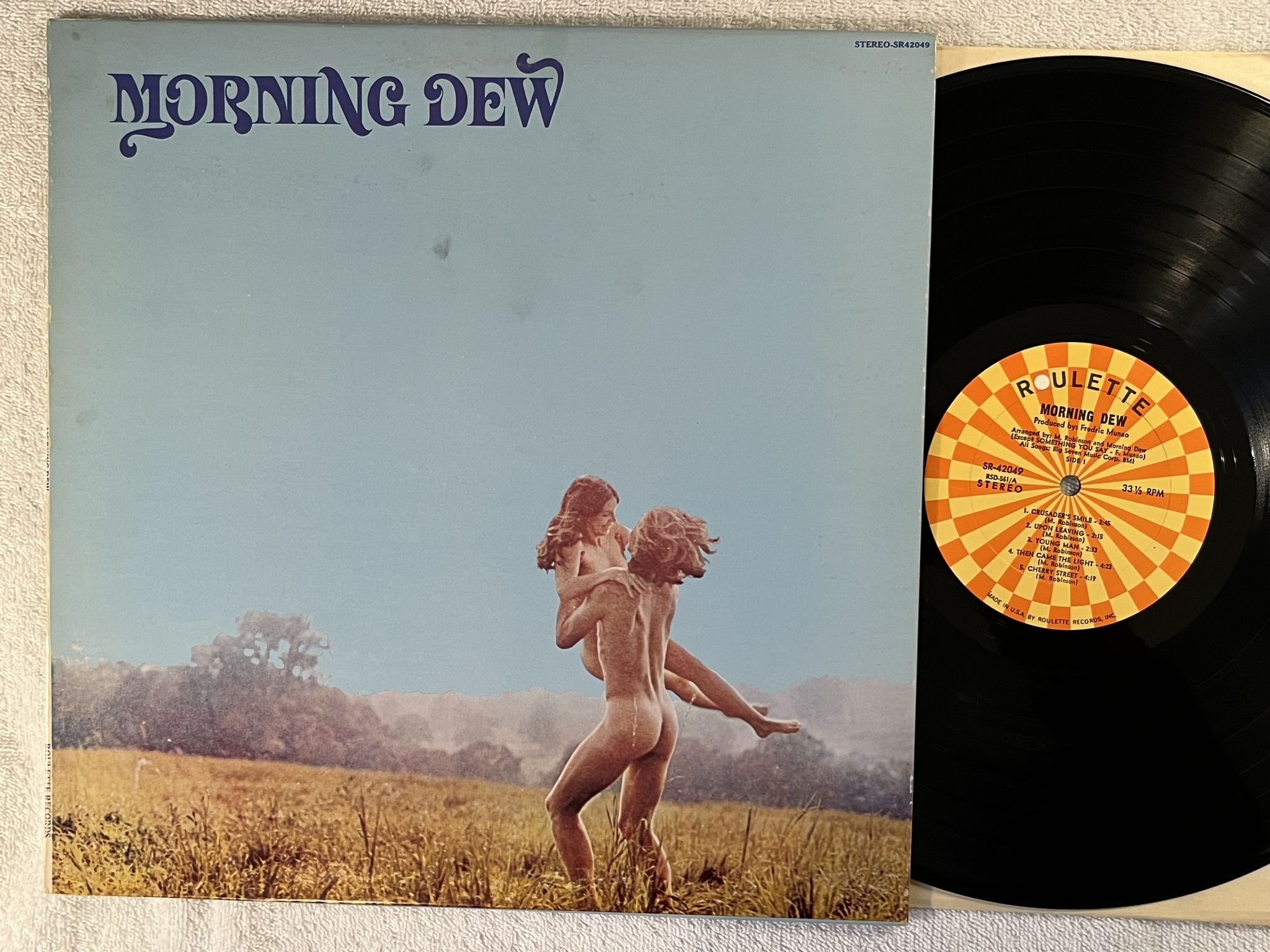 Omslagsbild för skivan MORNING DEW s/t LP -70 US ROULETTE SR-42049 *** RARE PSYCH ***