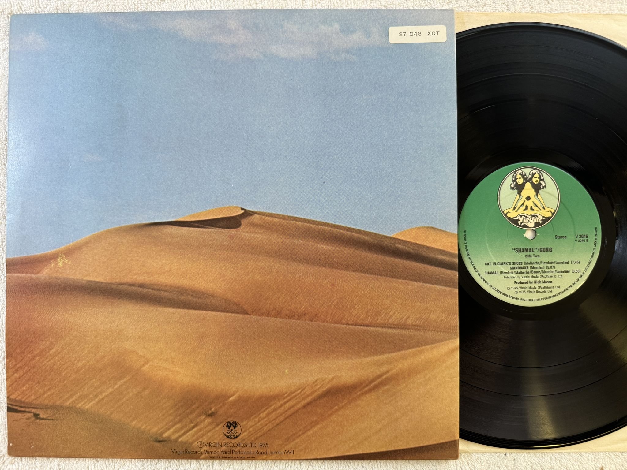 Omslagsbild för skivan GONG shamal LP -76 UK VIRGIN V2046 *** JAZZ-ROCK ***