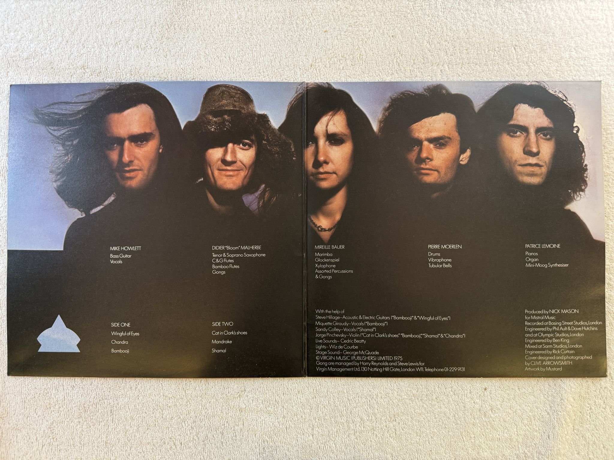 Omslagsbild för skivan GONG shamal LP -76 UK VIRGIN V2046 *** JAZZ-ROCK ***