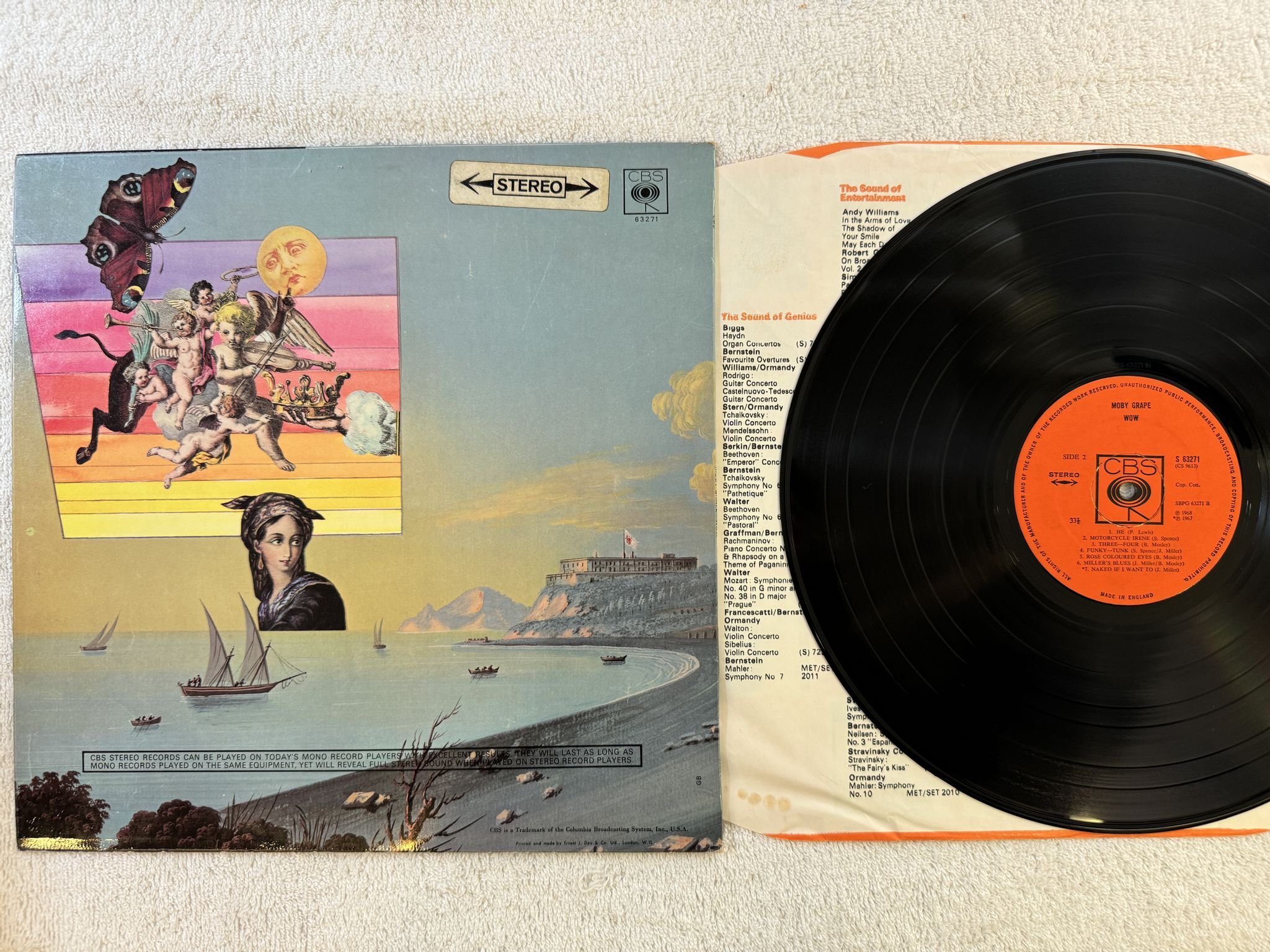 Omslagsbild för skivan MOBY GRAPE wow LP -68 UK CBS S 63271 *** Psych ***