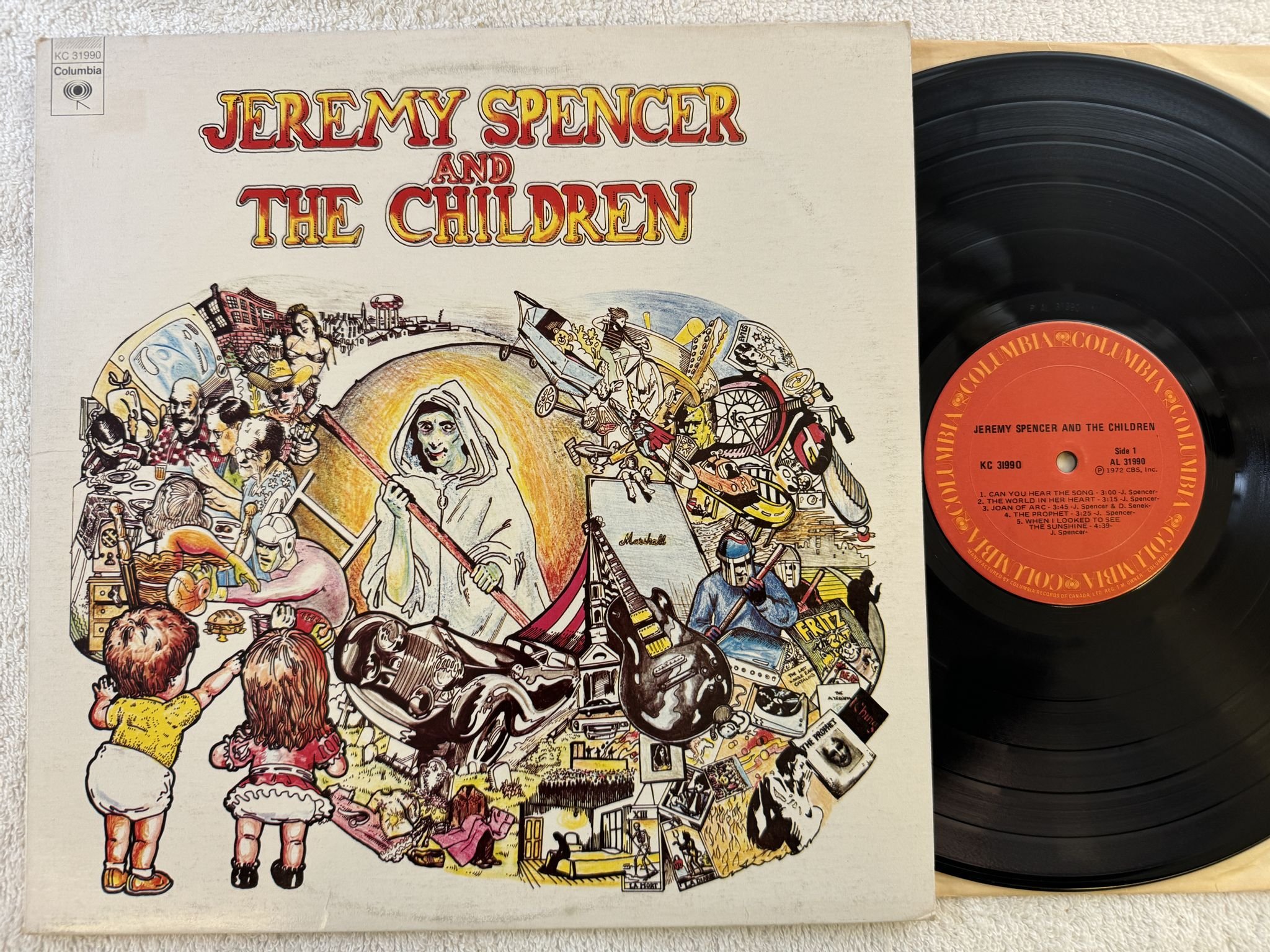 Omslagsbild för skivan JEREMY SPENCER AND THE CHILDREN LP -72 Can COLUMBIA KC 31990