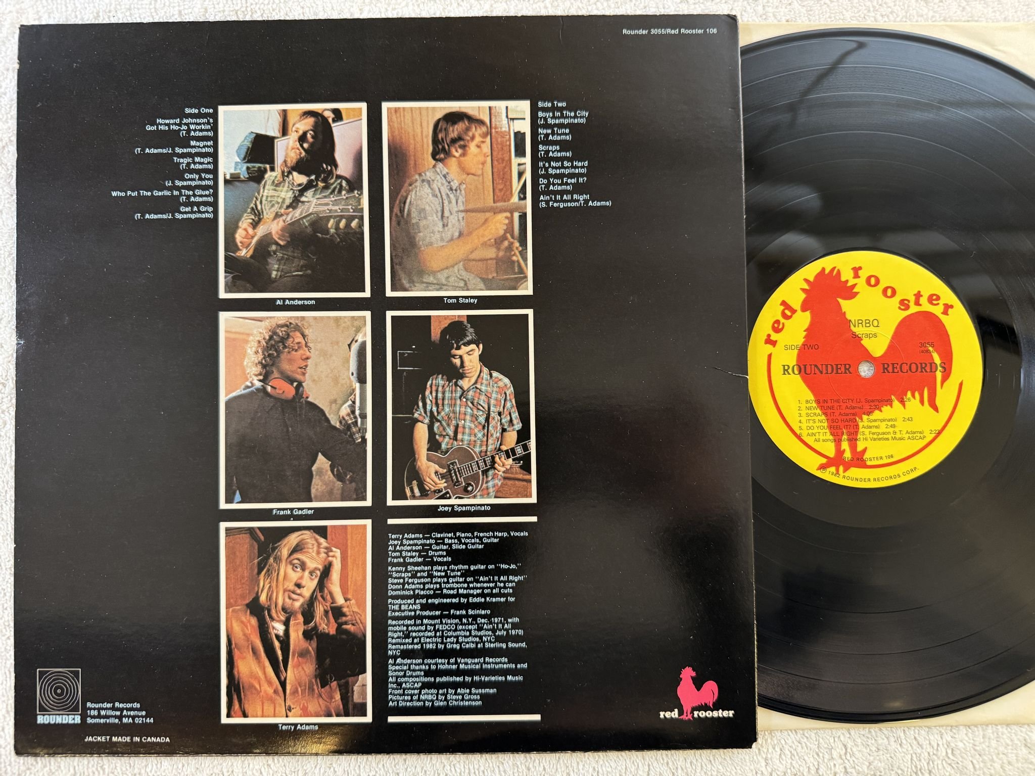 Omslagsbild för skivan NRBQ Scraps LP -72/82 US RED ROOSTER 3055 *** SOUTHERN ROCK ***