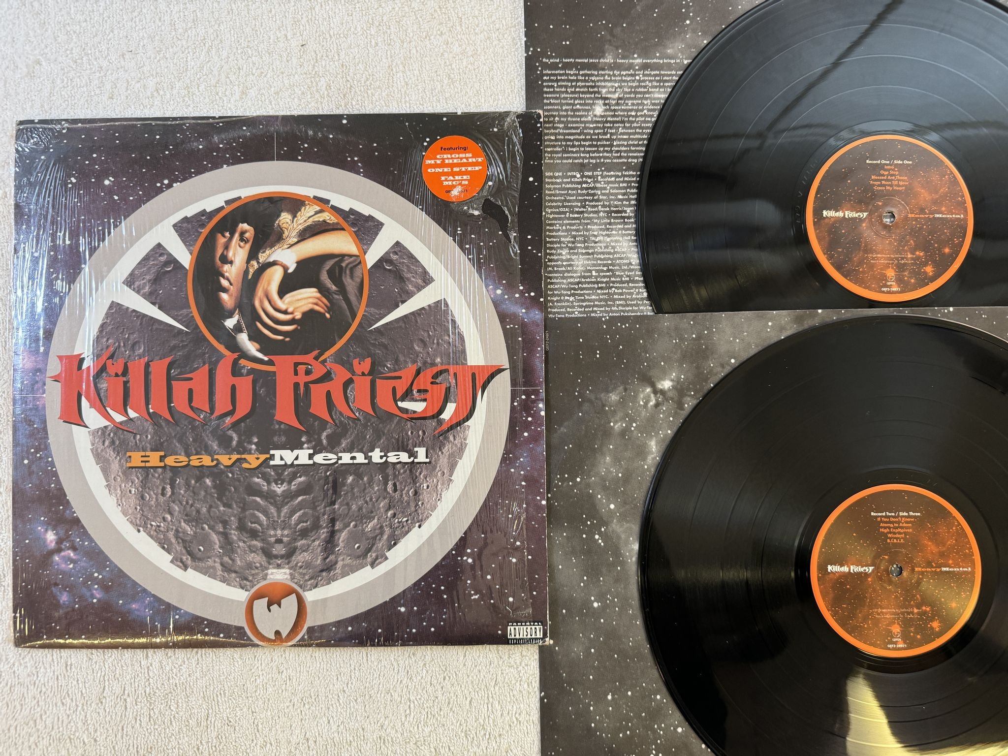 Omslagsbild för skivan KILLAH PRIEST Heavy Mental 2xLP -98 US GEFFEN GEF2-24971