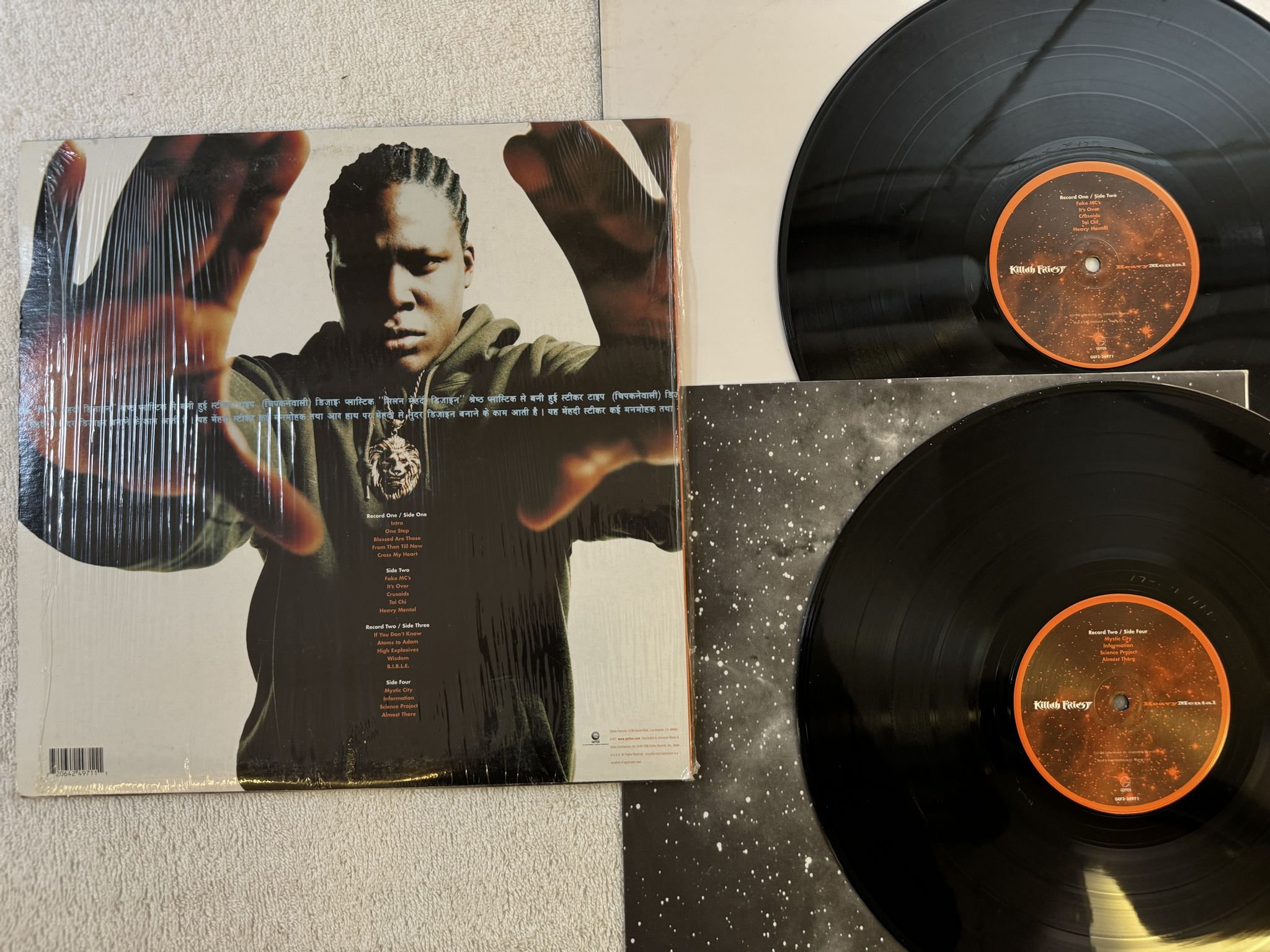 Omslagsbild för skivan KILLAH PRIEST Heavy Mental 2xLP -98 US GEFFEN GEF2-24971