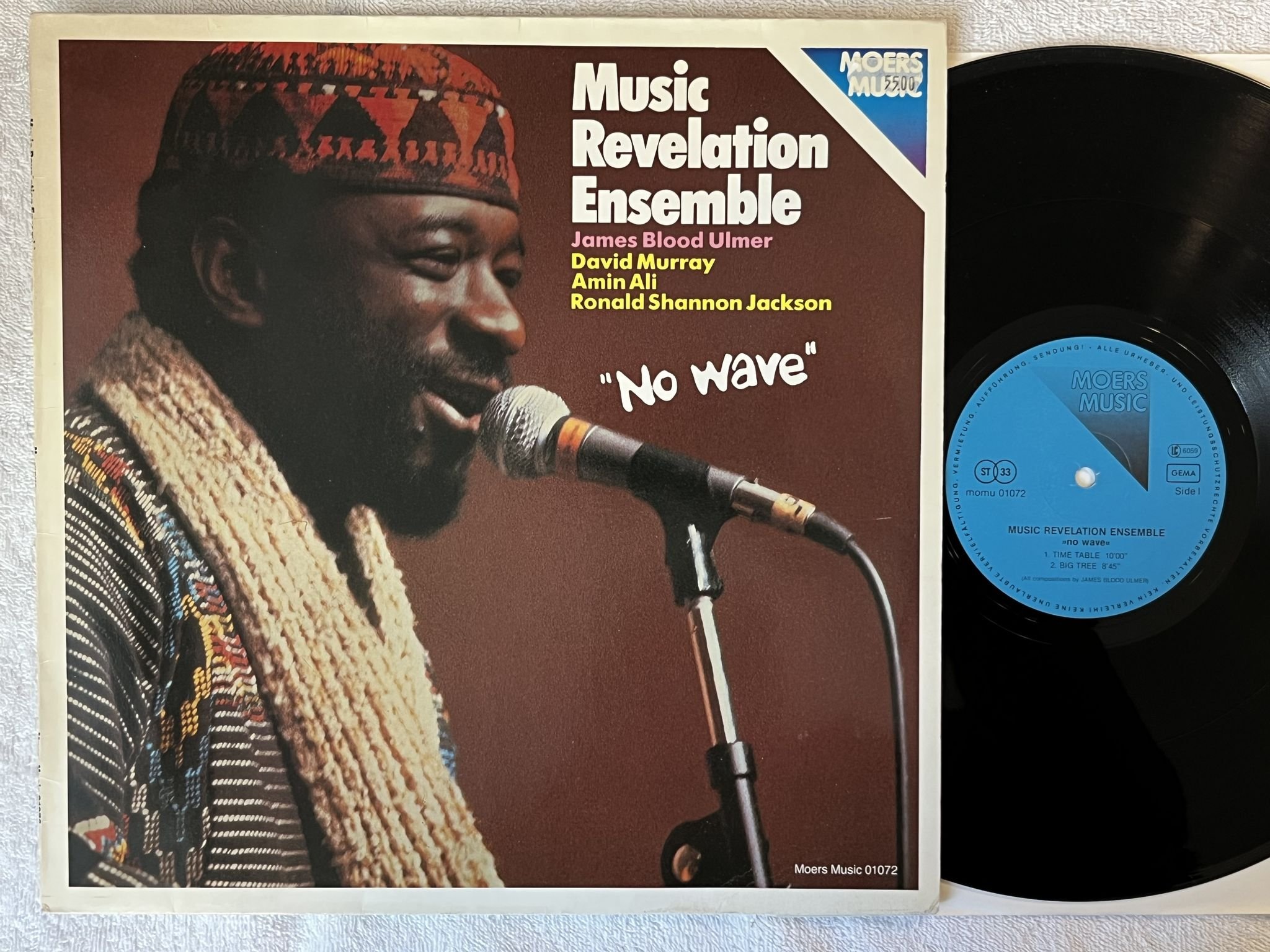 Omslagsbild för skivan MUSIC REVELATION ENSEMBLE no wave LP -80 Ger Moers Music 01072