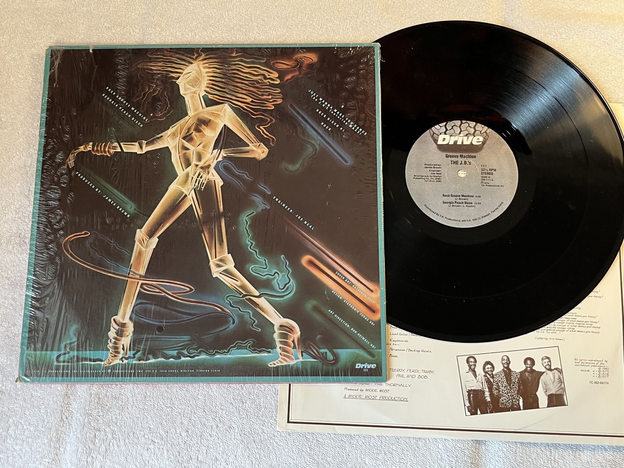 Omslagsbild för skivan THE J.B.'s - groove machine LP -79 US DRIVE 111 *** DISCO FUNK ***