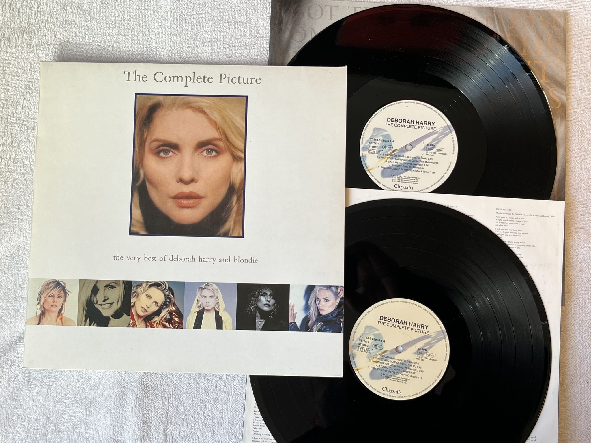 Omslagsbild för skivan BLONDIE / DEBORAH HARRY The Very Best Of D Harry And Blondie 2xLP -91 CHRYSALIS