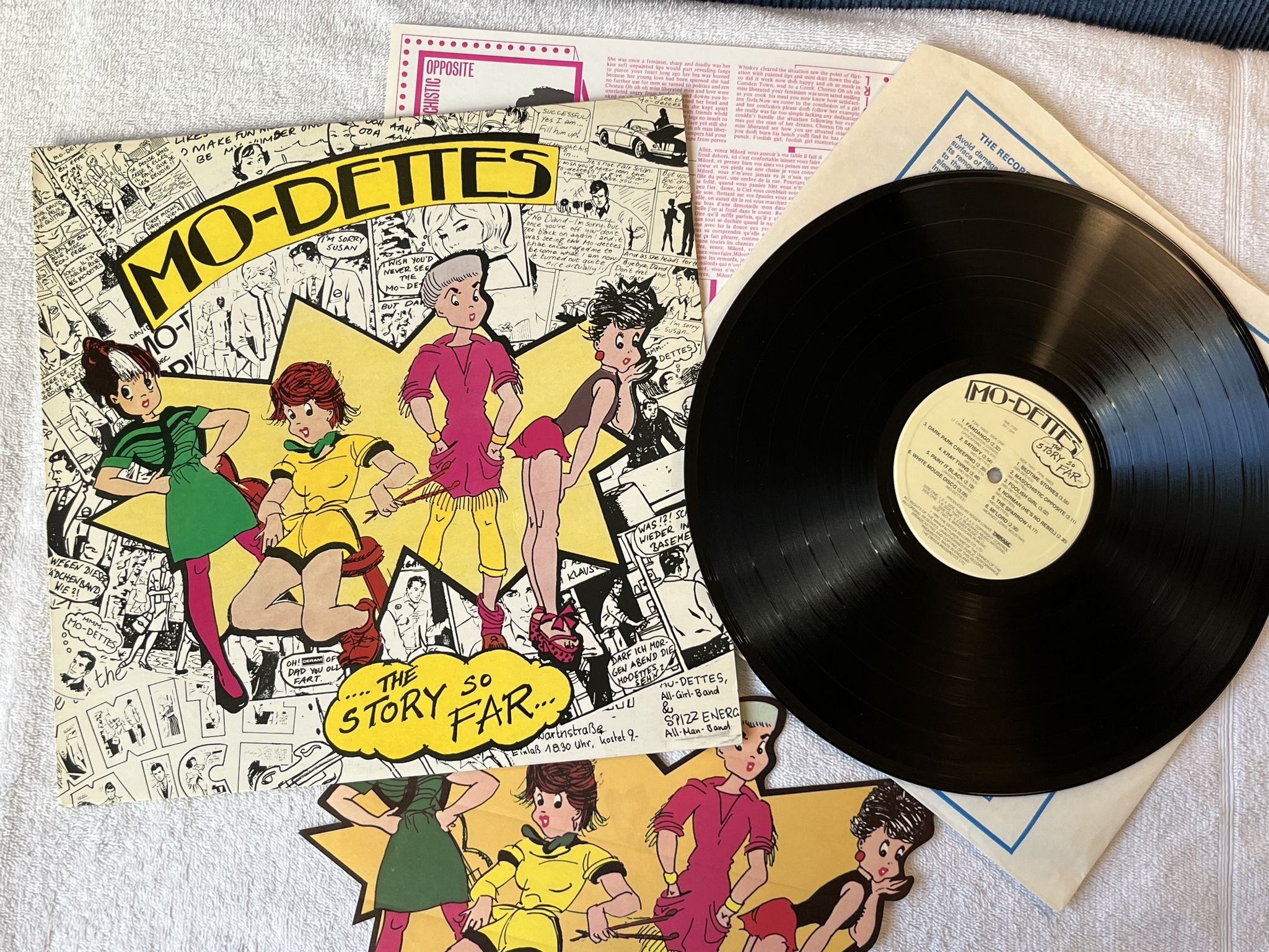 Omslagsbild för skivan MO-DETTES the story LP -80 DERAM SML 1120