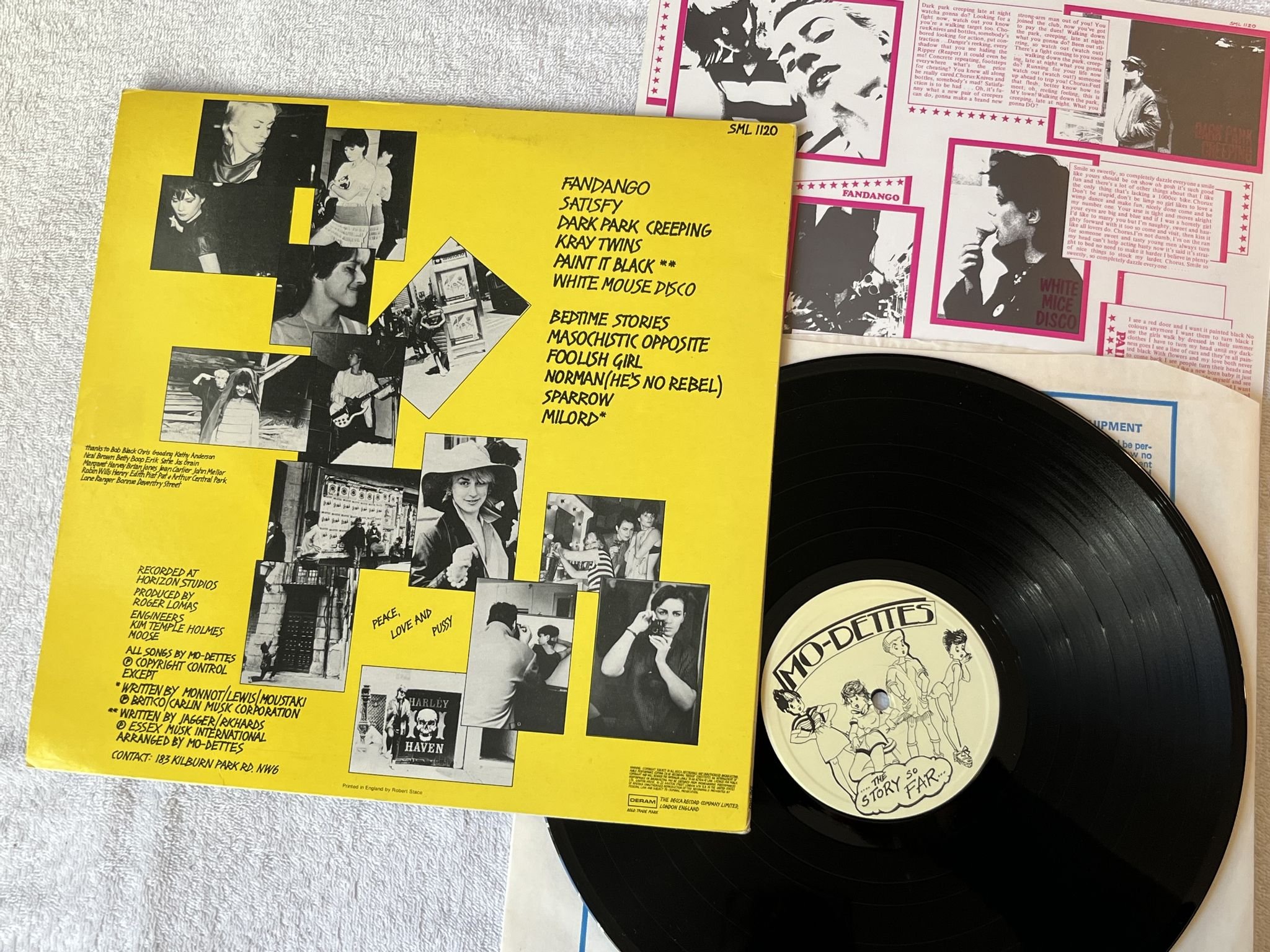 Omslagsbild för skivan MO-DETTES the story LP -80 DERAM SML 1120