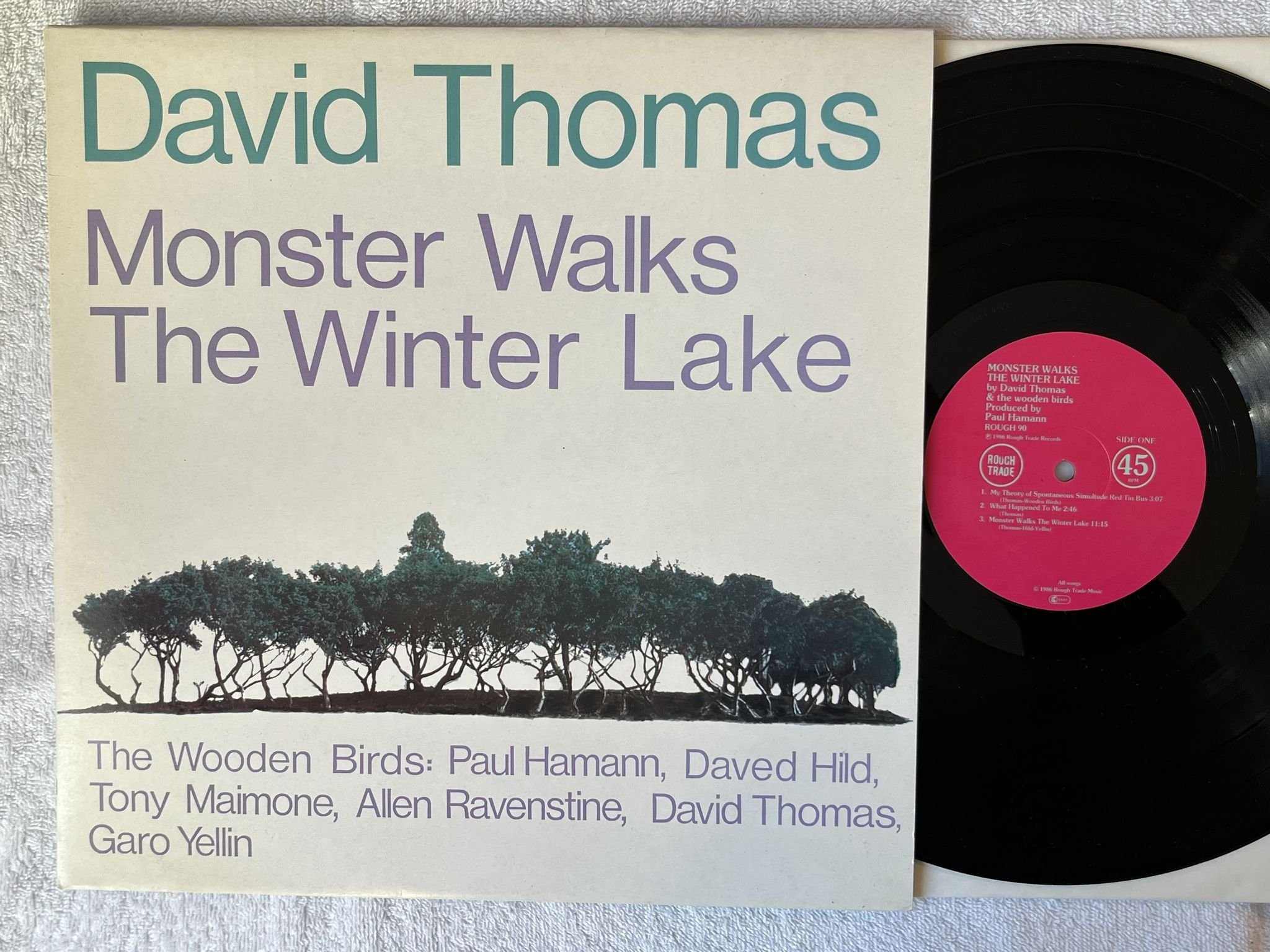 Omslagsbild för skivan DAVID THOMAS Monster Walks The Winter Lake LP -86 UK ROUGH TRADE ROUGH 90
