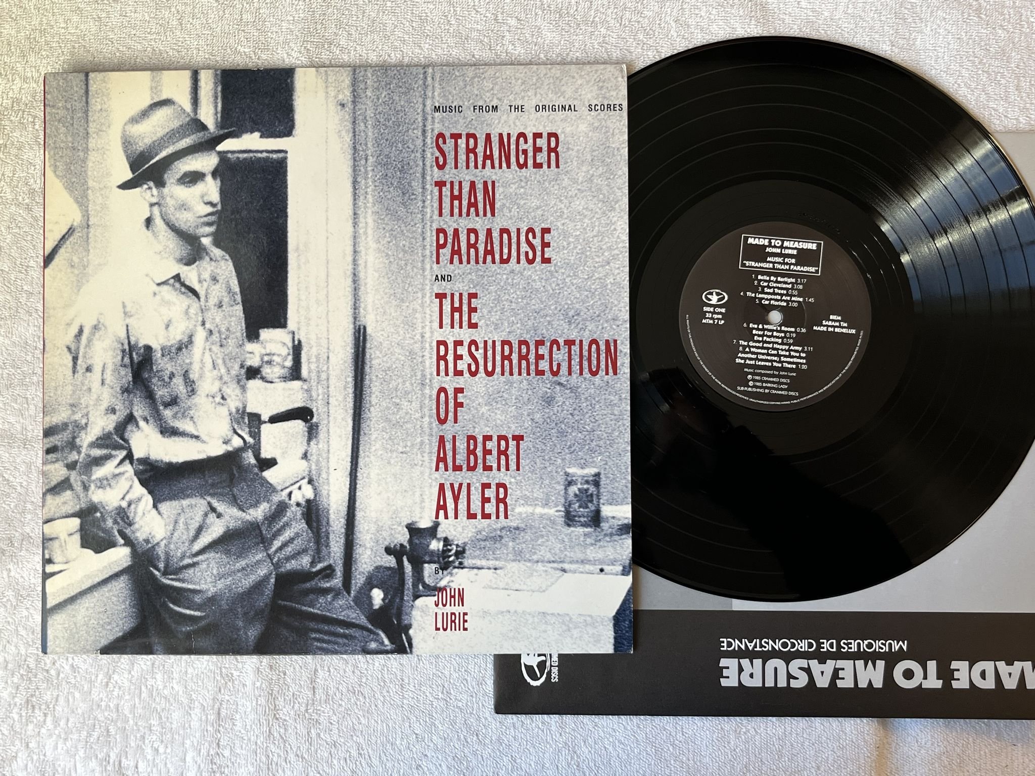 Omslagsbild för skivan JOHN LURIE Stranger Than Paradise And The Resurrection Of Albert Ayler LP -85