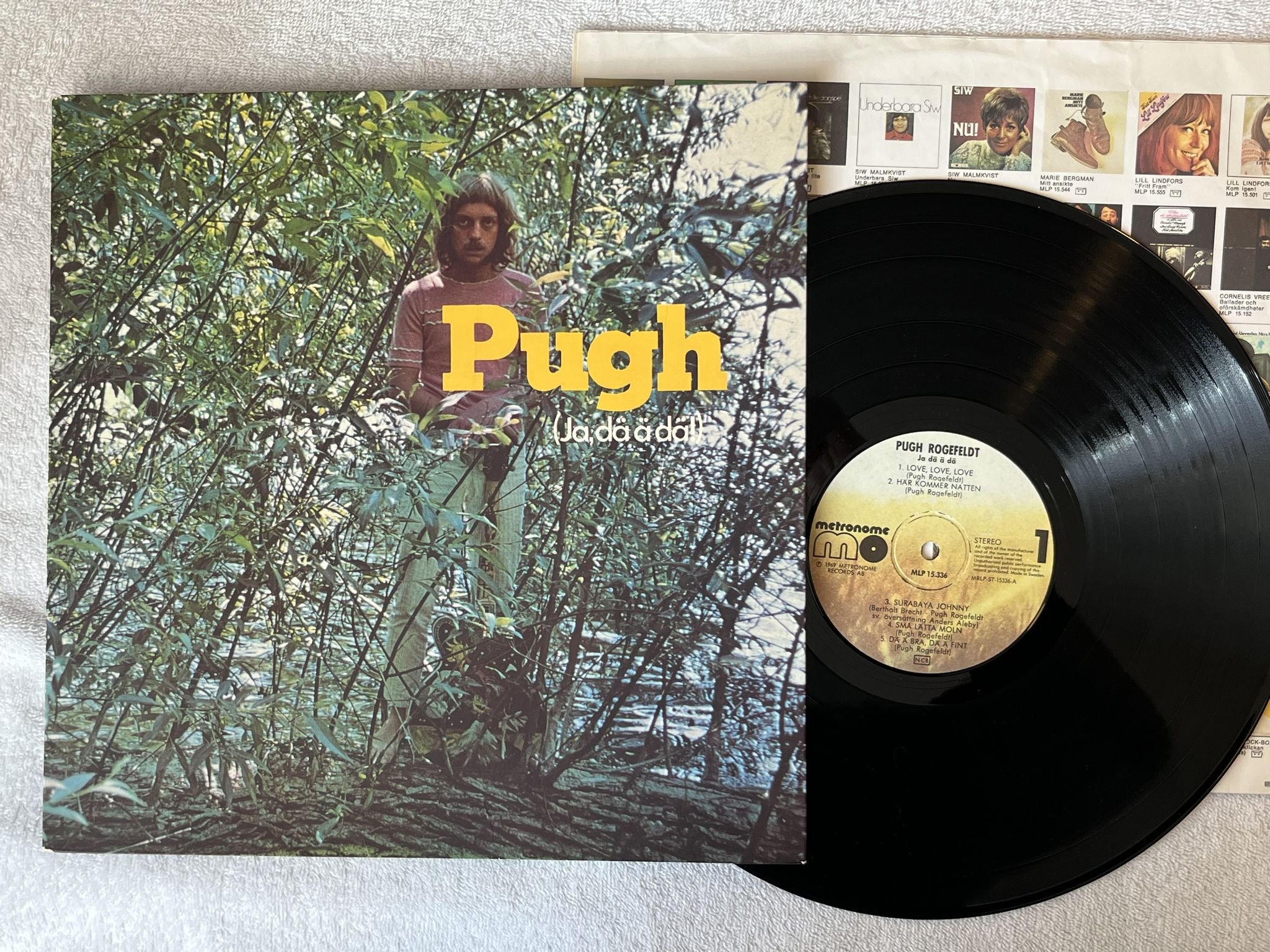 Omslagsbild för skivan PUGH ROGEFELDT ja dä ä dä LP -69 Swe METRONOME MLP 15336