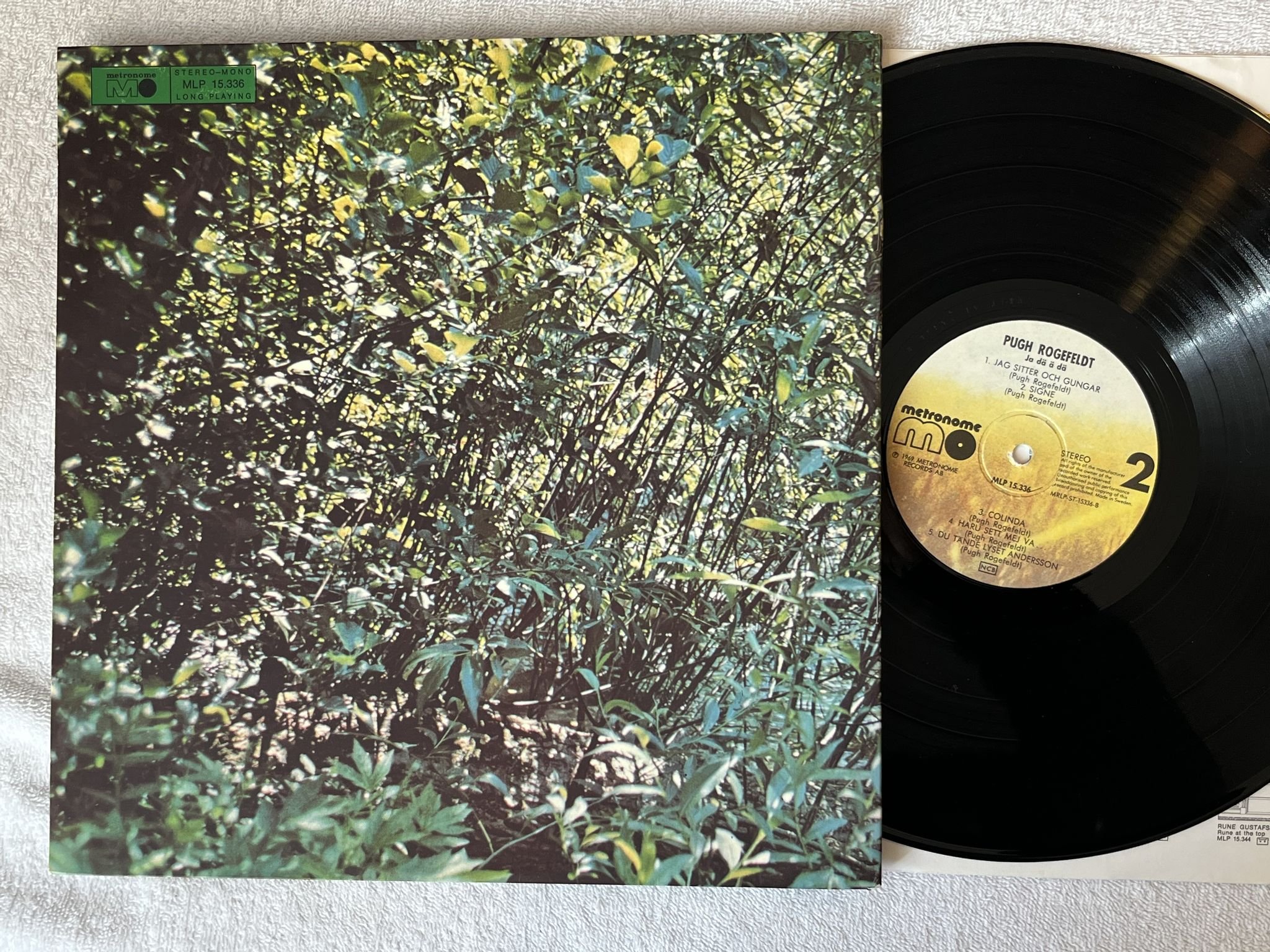 Omslagsbild för skivan PUGH ROGEFELDT ja dä ä dä LP -69 Swe METRONOME MLP 15336