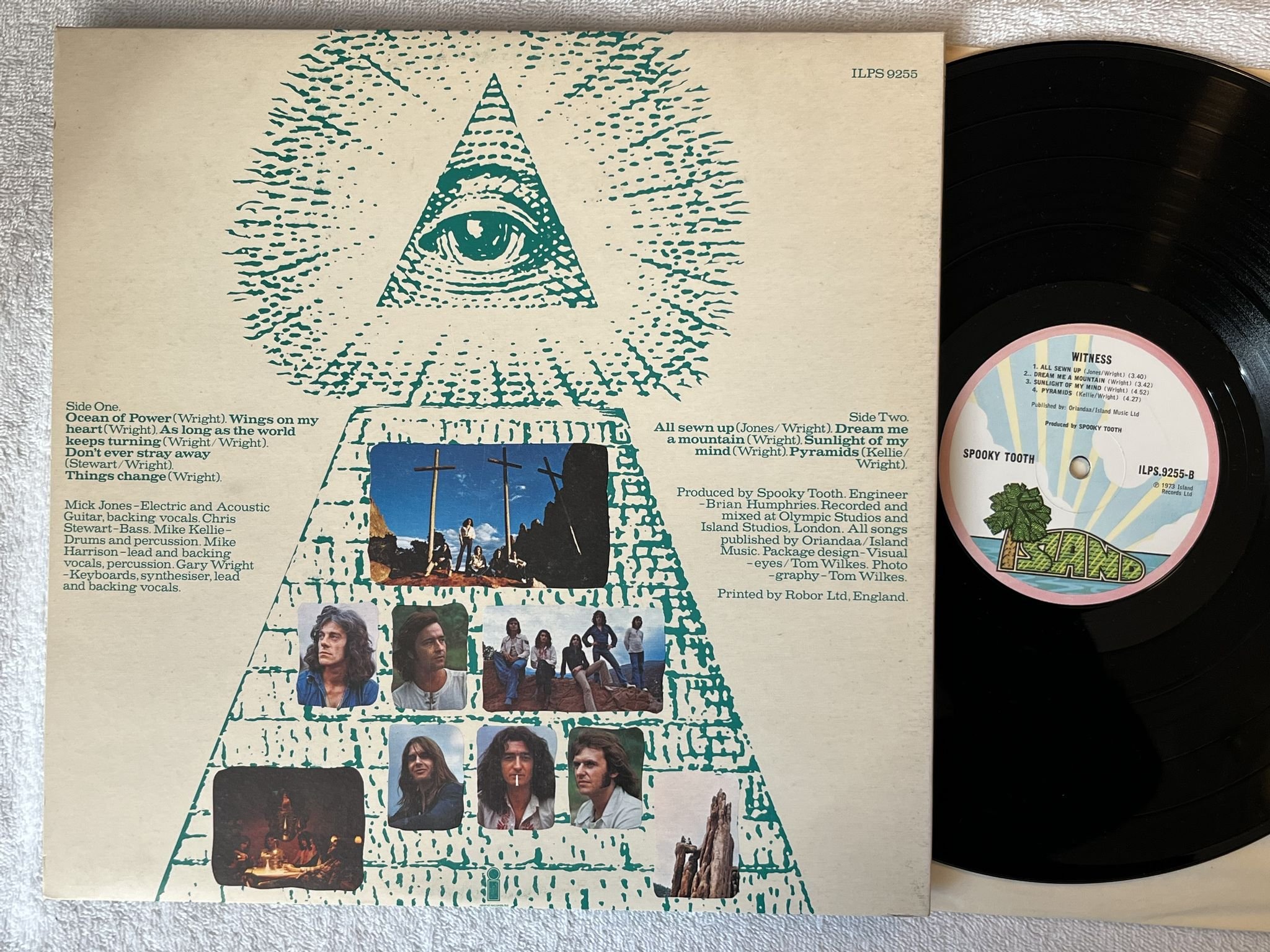 Omslagsbild för skivan SPOOKY TOOTH witness LP -73 UK ISLAND ILPS 9255