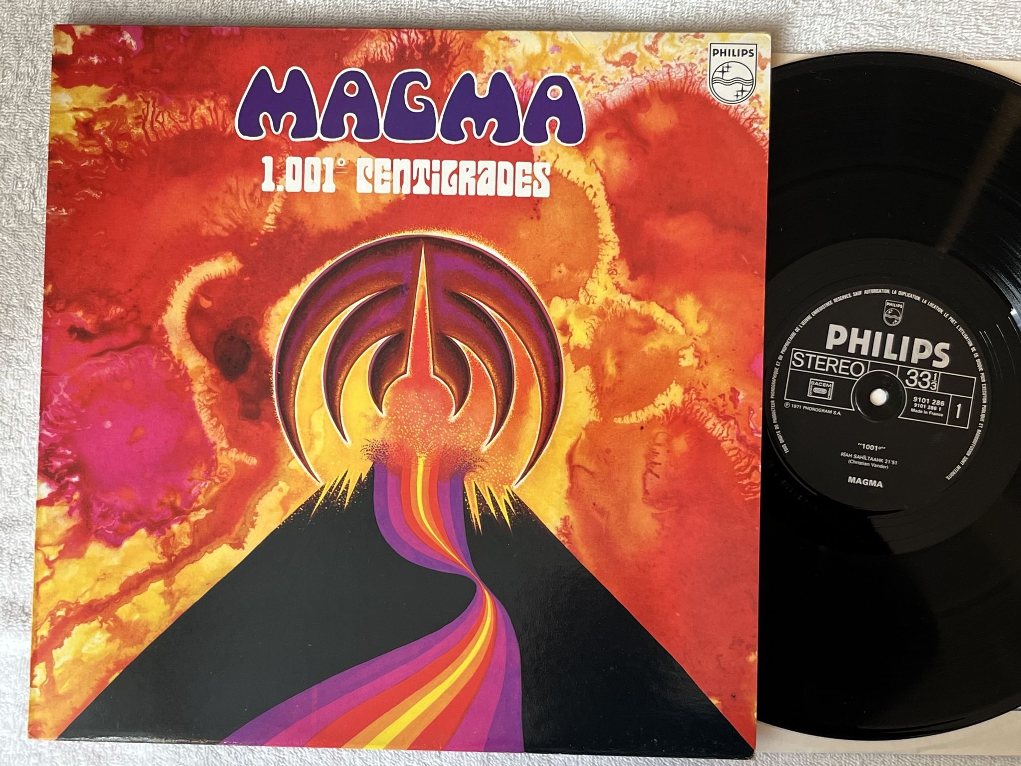 Omslagsbild för skivan MAGMA 1001 LP re Fra PHILIPS 9101 286