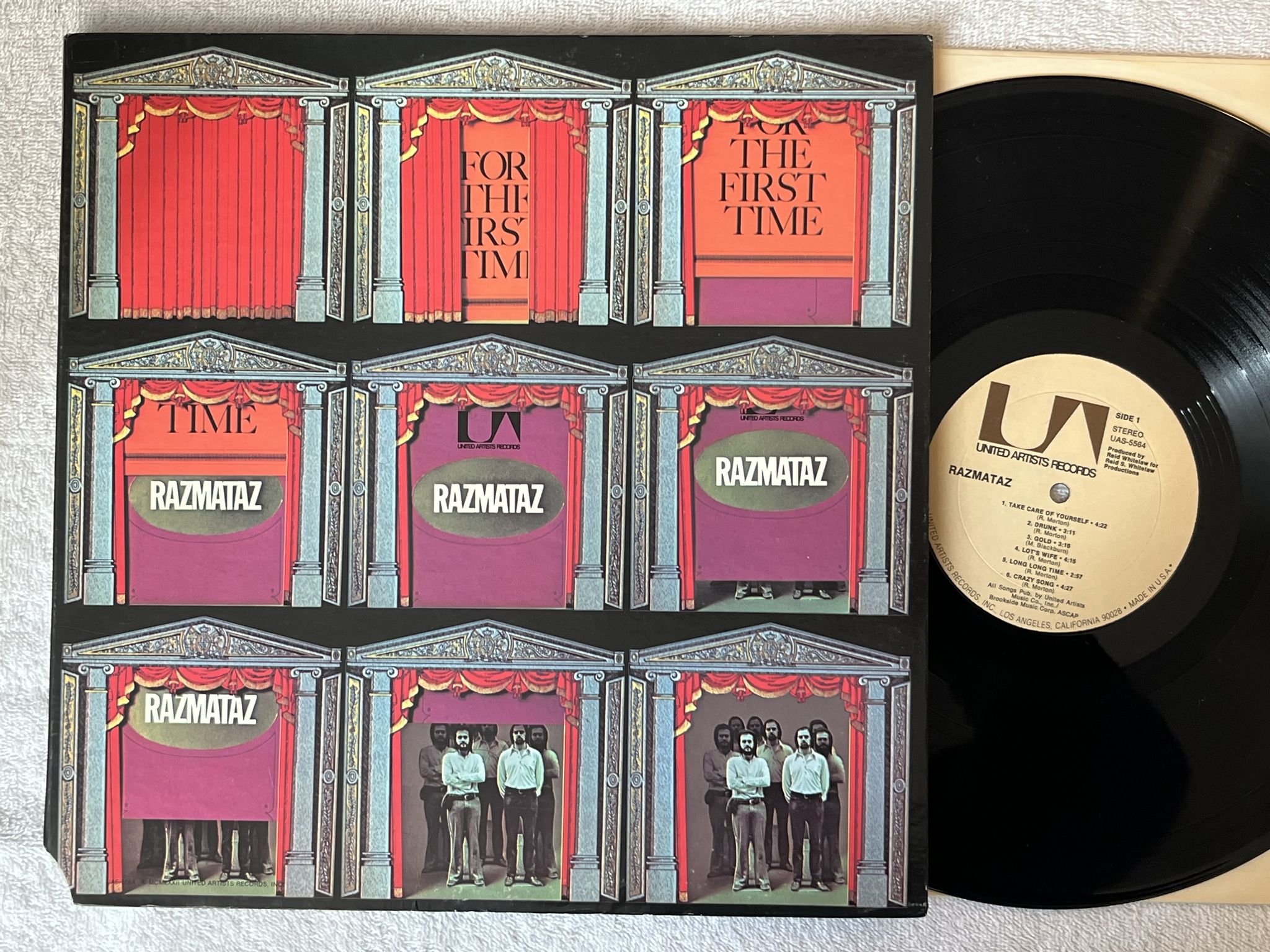 Omslagsbild för skivan RAZMATAZ For The First Time LP -72 US UNITED ARTISTS UAS 5564