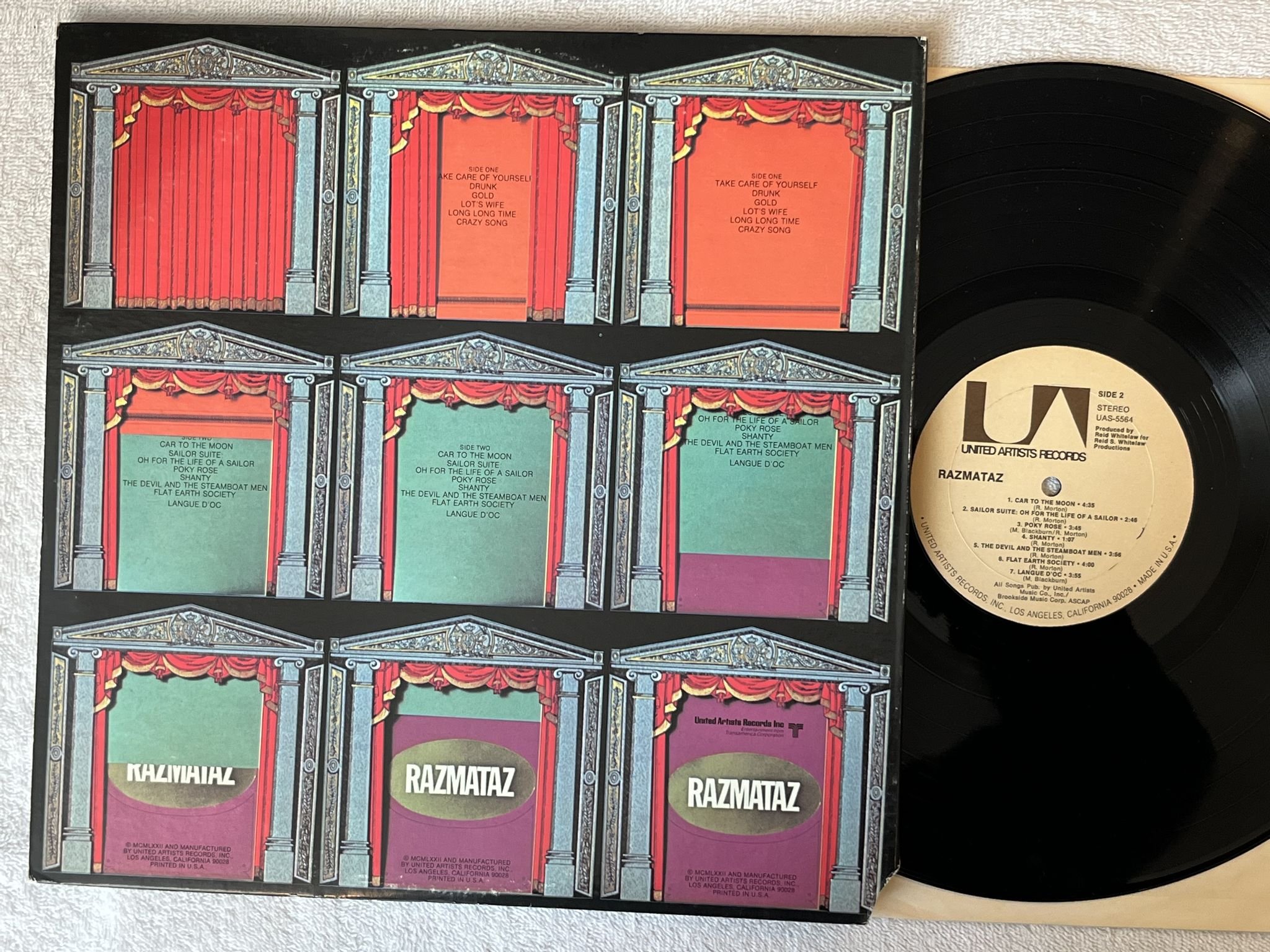 Omslagsbild för skivan RAZMATAZ For The First Time LP -72 US UNITED ARTISTS UAS 5564