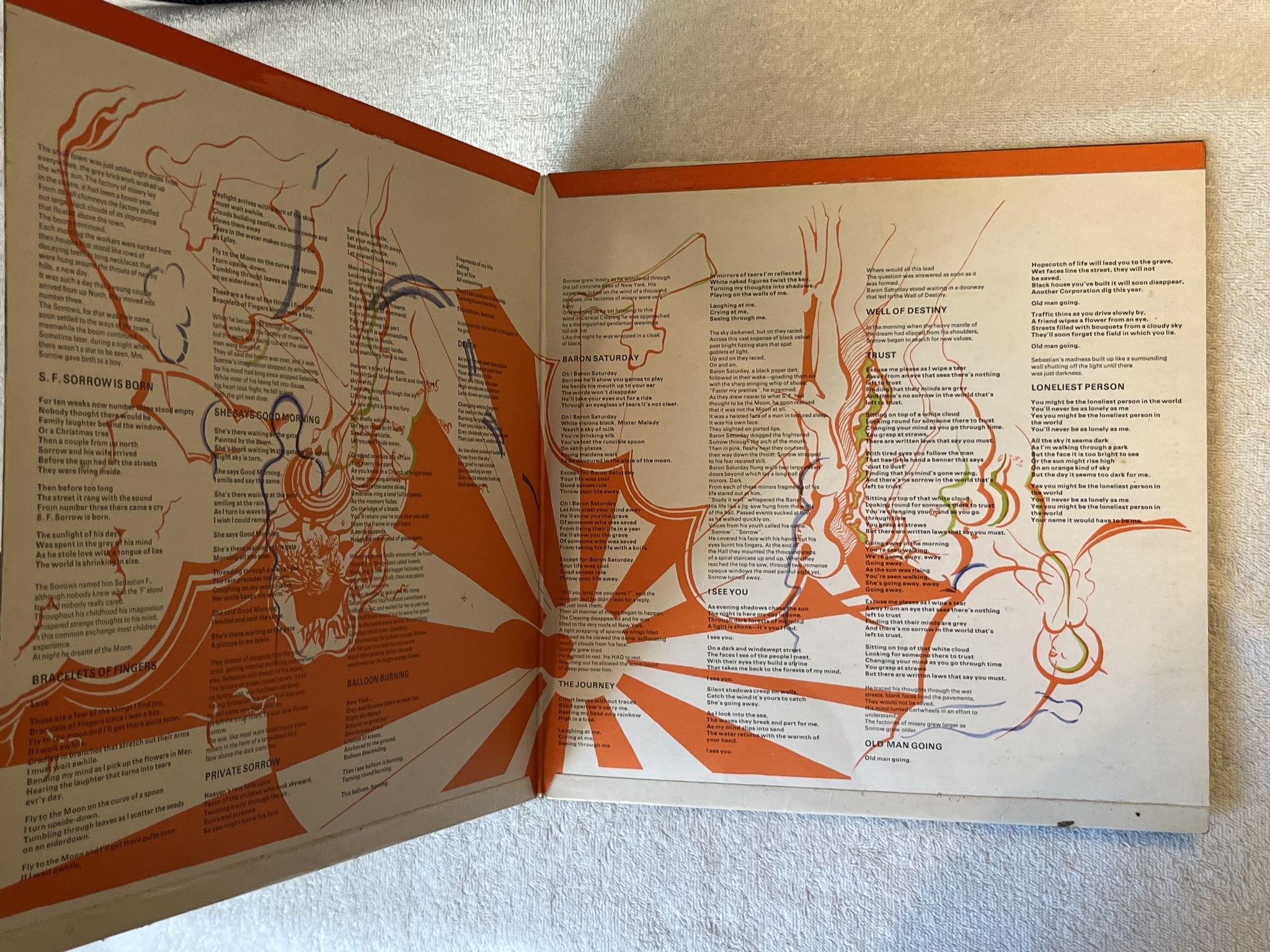 Omslagsbild för skivan PRETTY THINGS s.f. sorrow LP -68 UK COLUMBIA SCX 6306 *** rare pysch ***