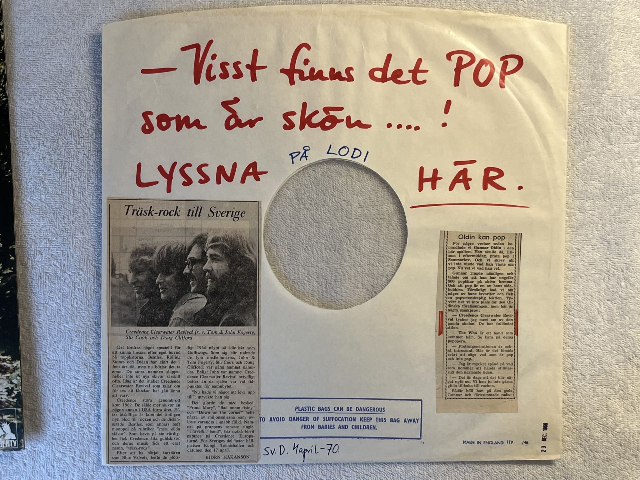 Omslagsbild för skivan CREEDENCE CLEARWATER REVIVAL green river LP -69 UK LIBERTY LBS 83273