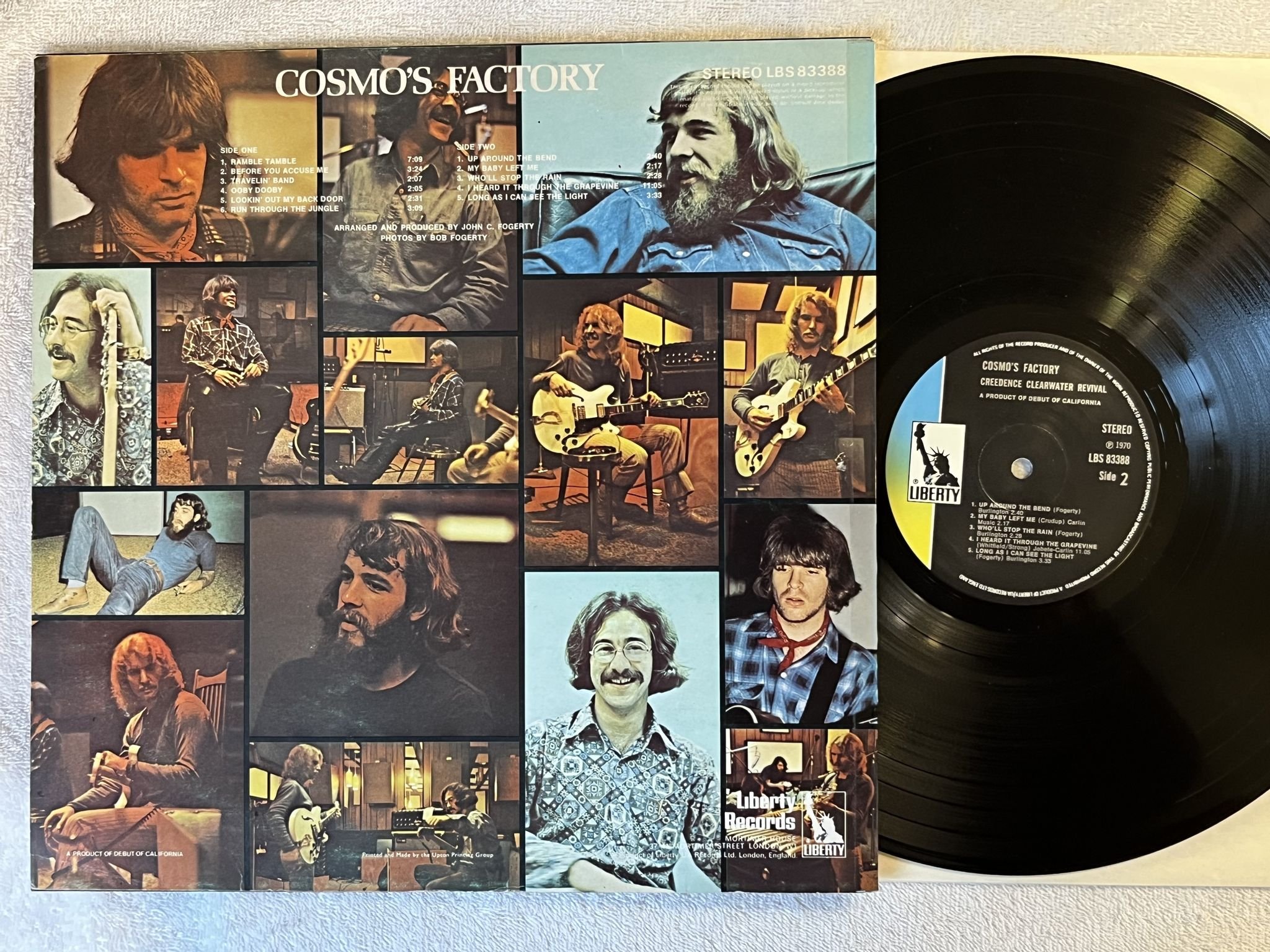 Omslagsbild för skivan CREEDENCE CLEARWATER REVIVAL cosmo's factory LP -70 UK liberty lbs 83388