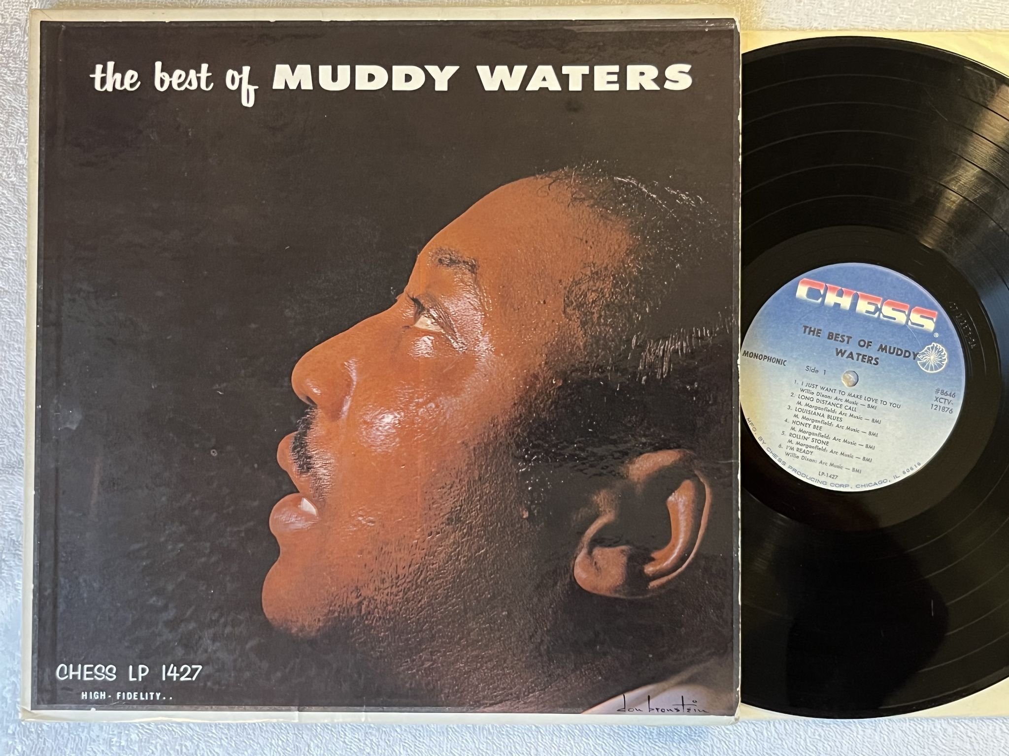 Omslagsbild för skivan MUDDY WATERS the best of LP re US CHESS mono LP 1427