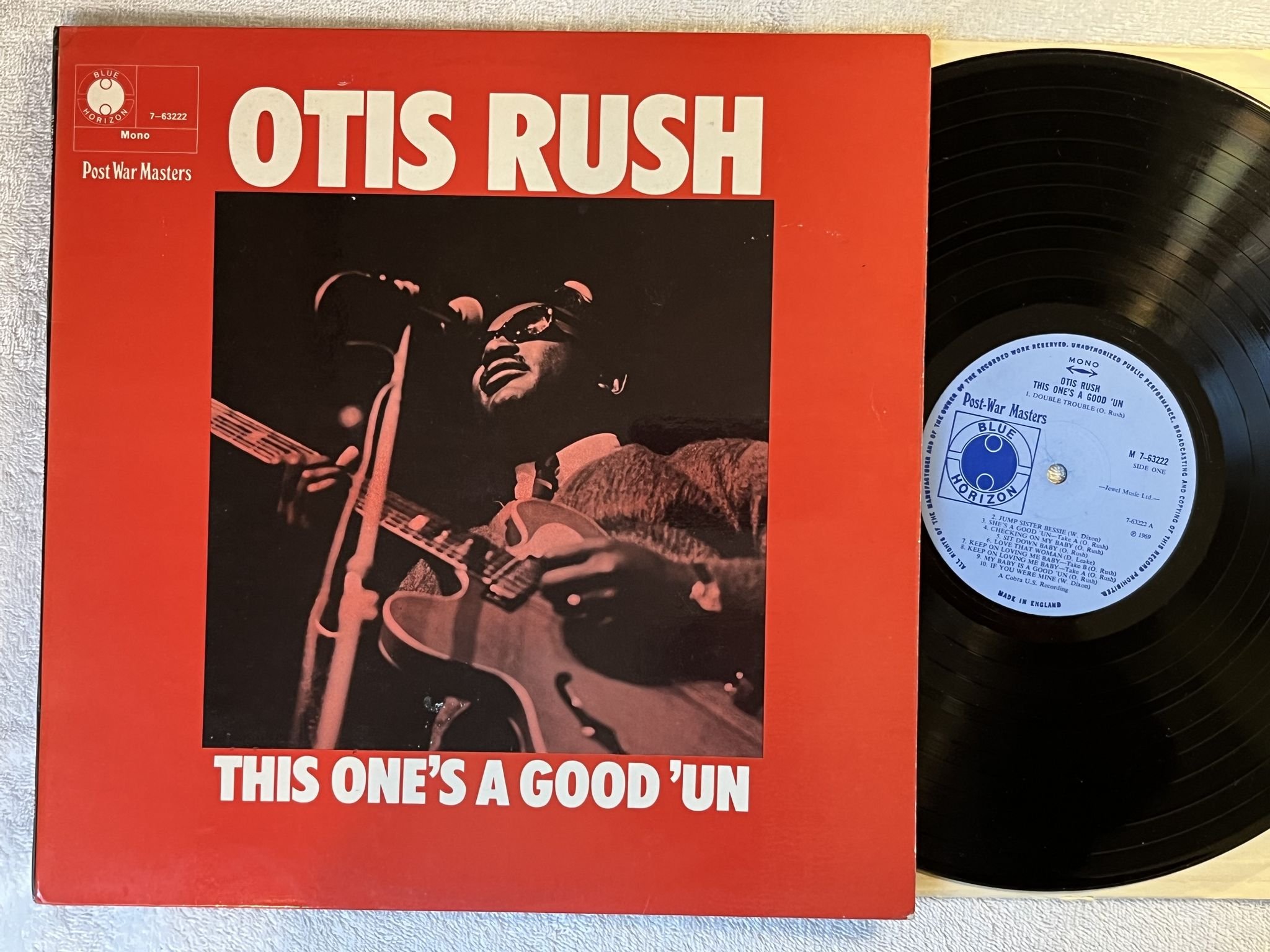 Omslagsbild för skivan OTIS RUSH the one's a good 'un LP -69 UK mono BLUE HORIZON M 7-63222