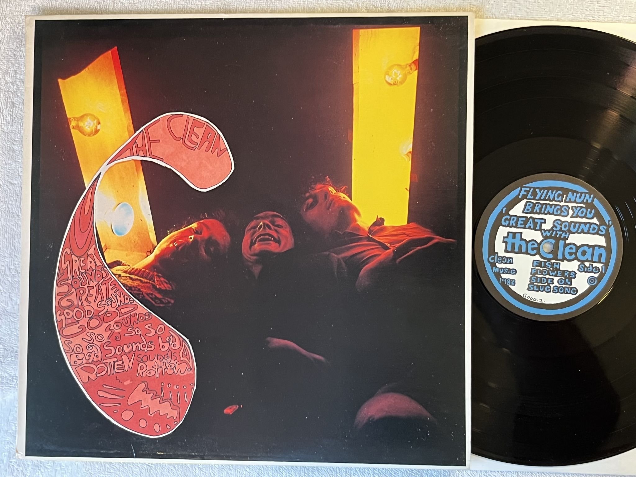 Omslagsbild för skivan THE CLEAN Great Sounds Great... LP -82 New Zealand FLYING NUN GOOD-001
