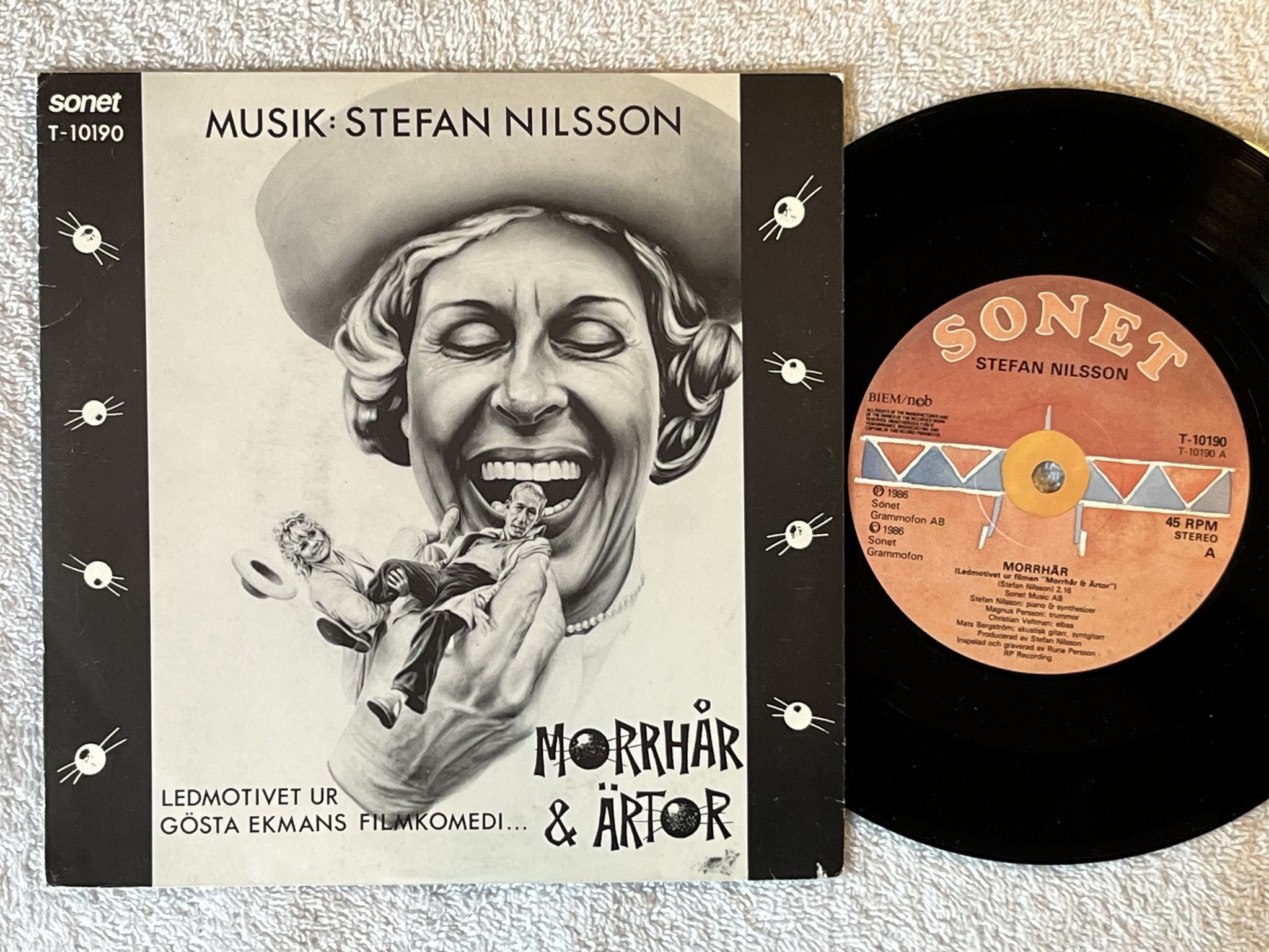 Omslagsbild för skivan STEFAN NILSSON morrhår 7" -86 SONET T-10190