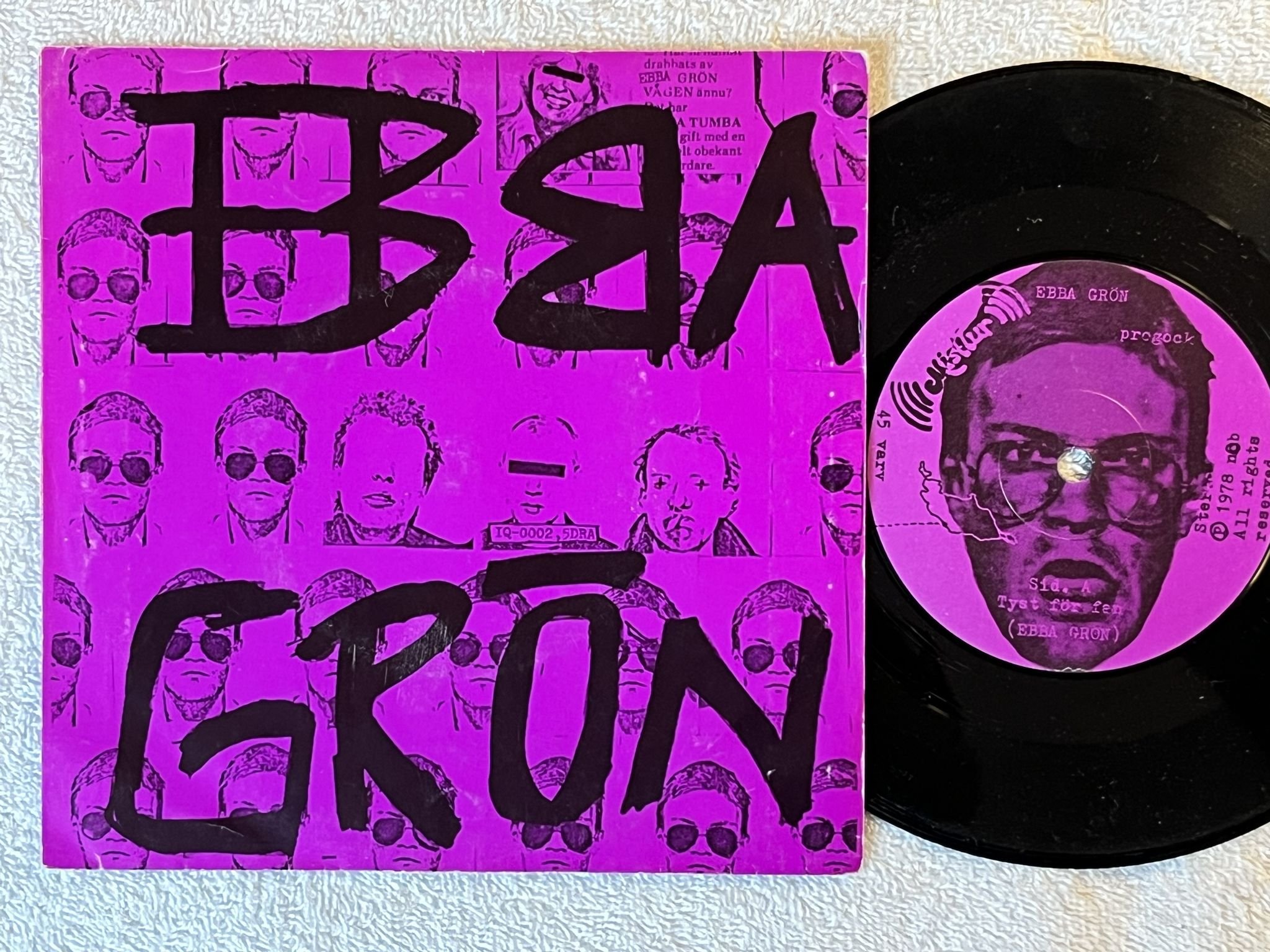 Omslagsbild för skivan EBBA GRÖN prorock 7" -78 Swe MISTLUR MLR-3s
