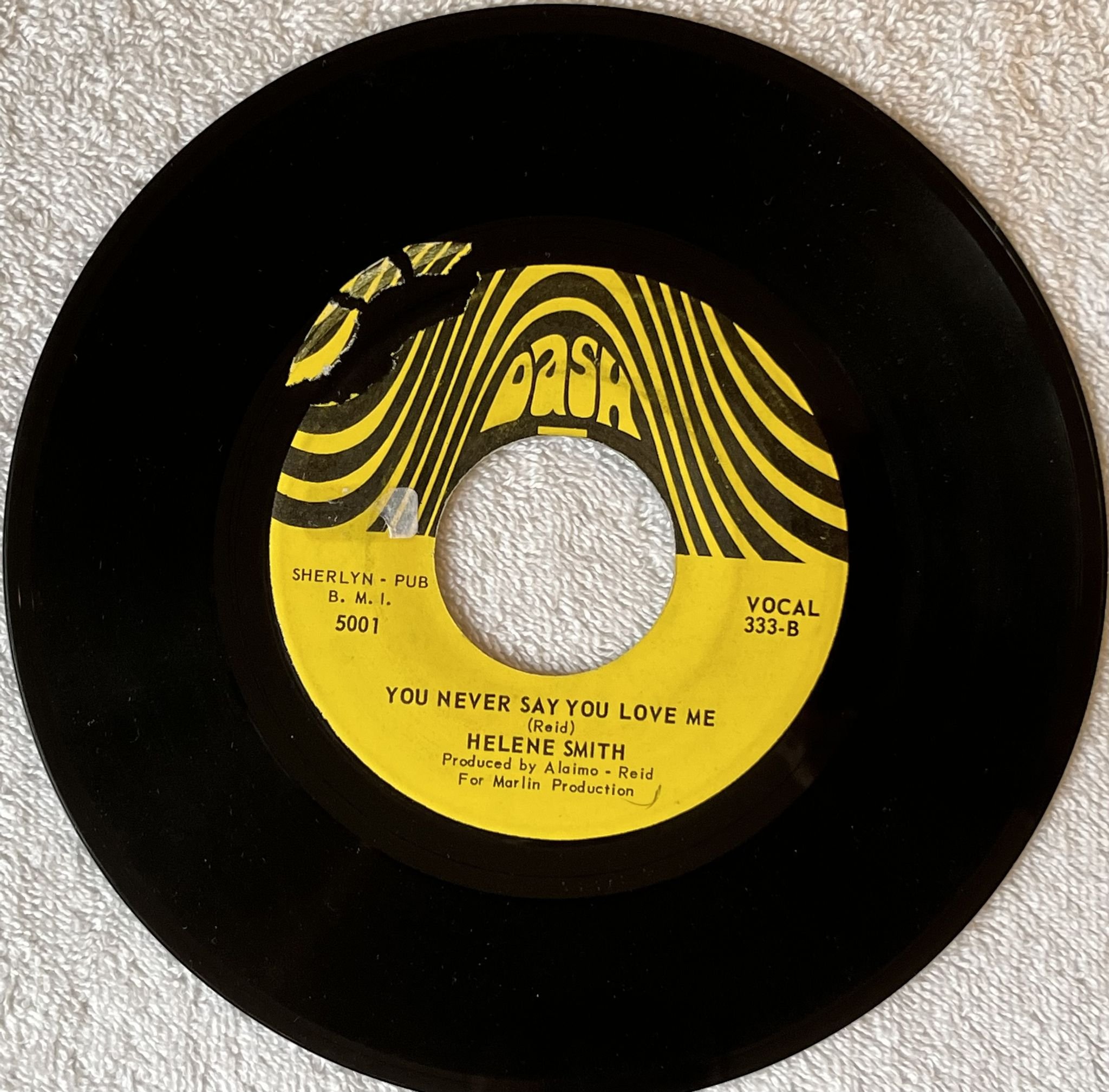 Omslagsbild för skivan HELENE SMITH My Love Aint No Good to Me 7" -71 US DASH 5001 *** Rare soul ***
