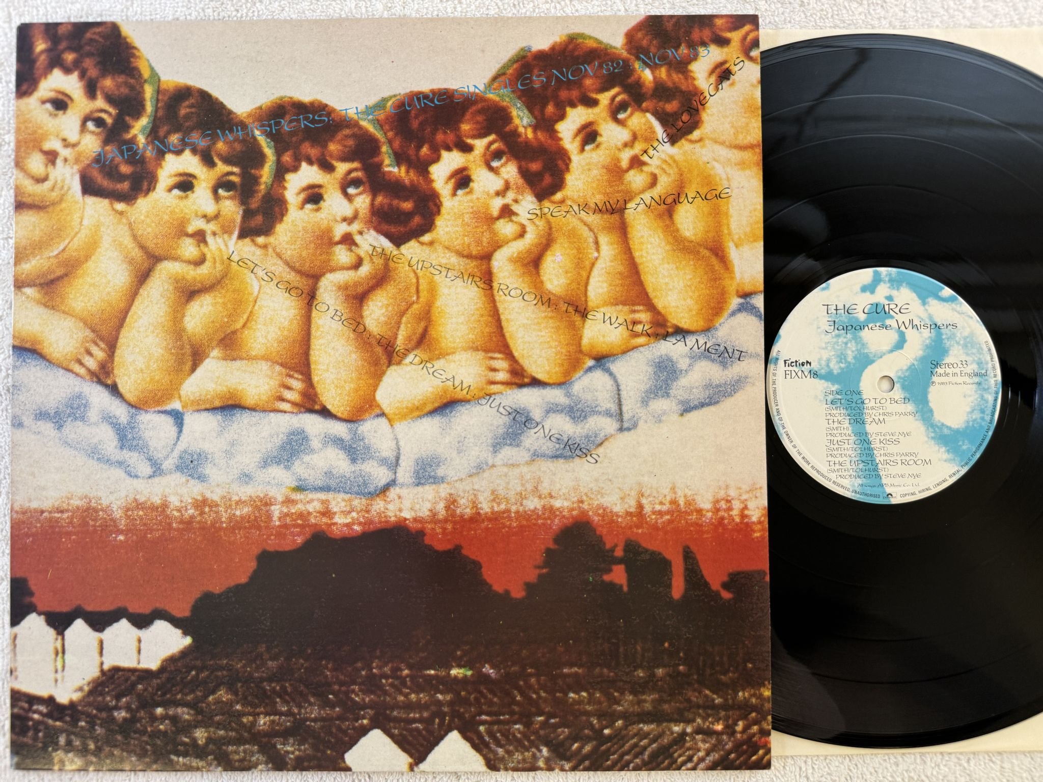 Omslagsbild för skivan THE CURE japanese whispers LP -83 UK FICTION FIXM8