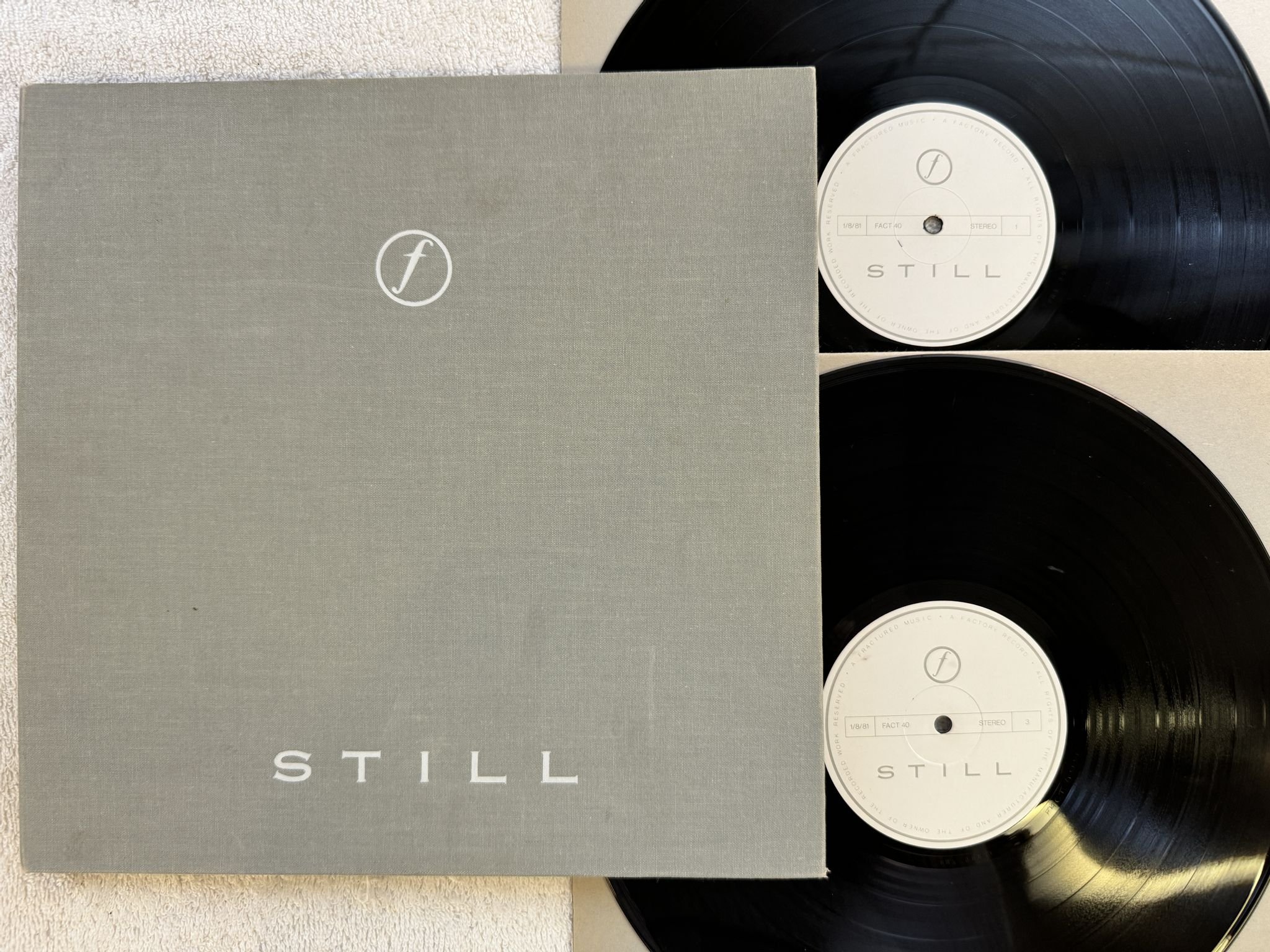 Omslagsbild för skivan JOY DIVISION still 2xLP -81 UK FACTORY FACT 40 *** Clothbound ***