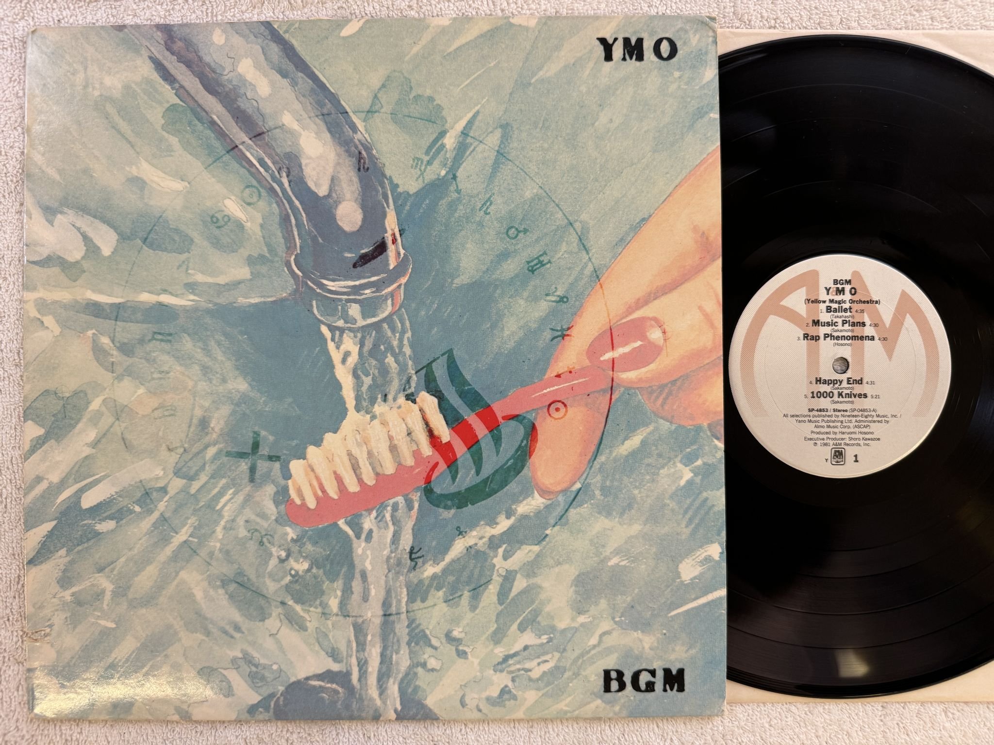 Omslagsbild för skivan YMO bgm LP -81 US A&M SP-4853